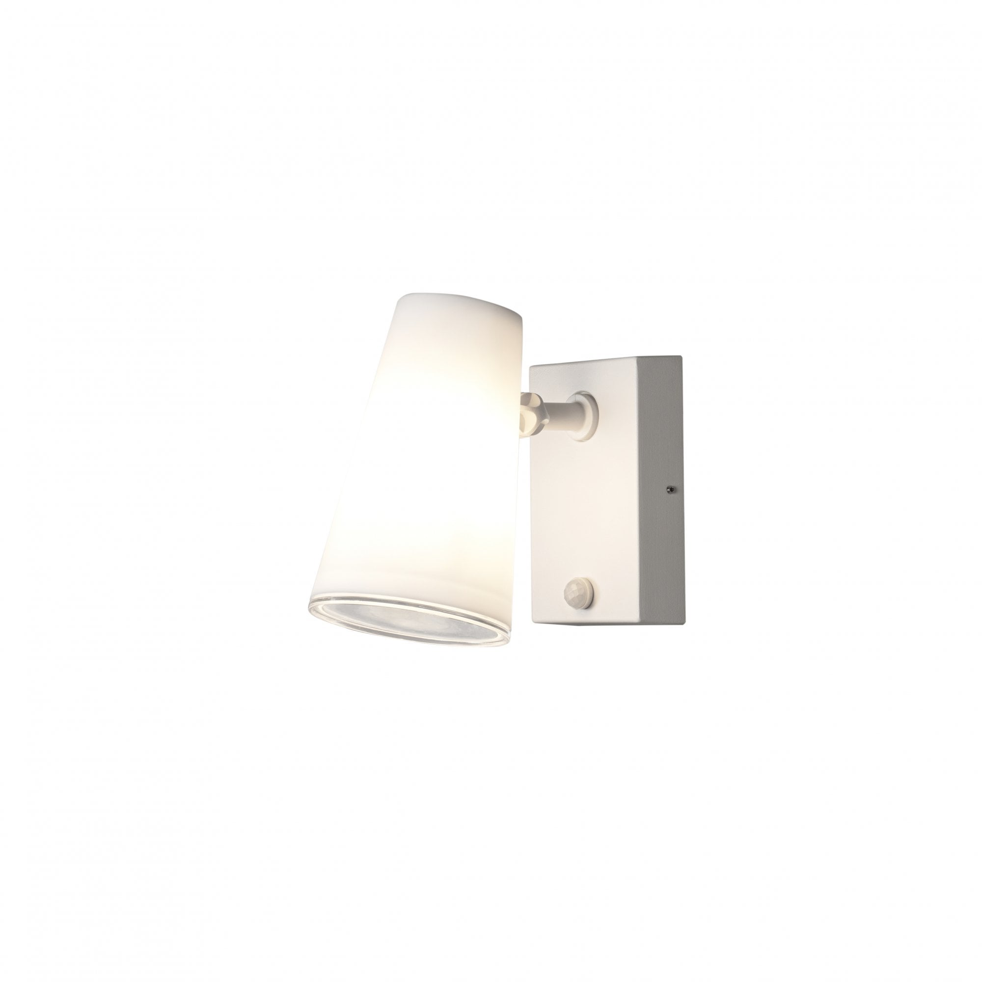 Konstsmide Fano Adjustable Wall Light with PIR - Matt White