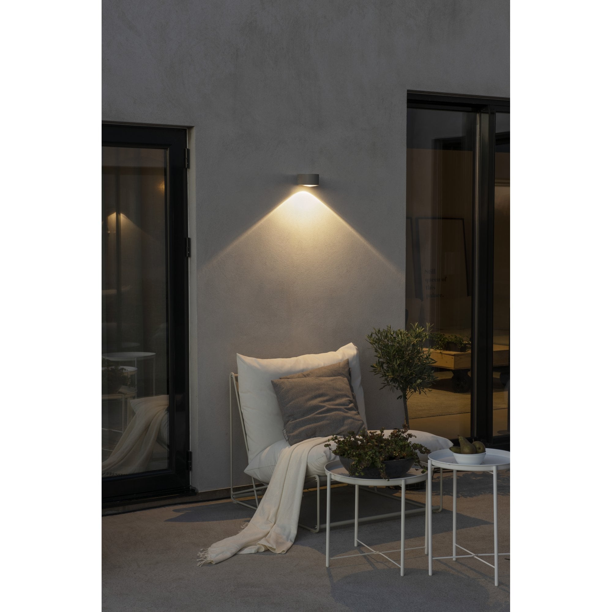 Konstsmide Gela LED Down Wall Light - Anthracite