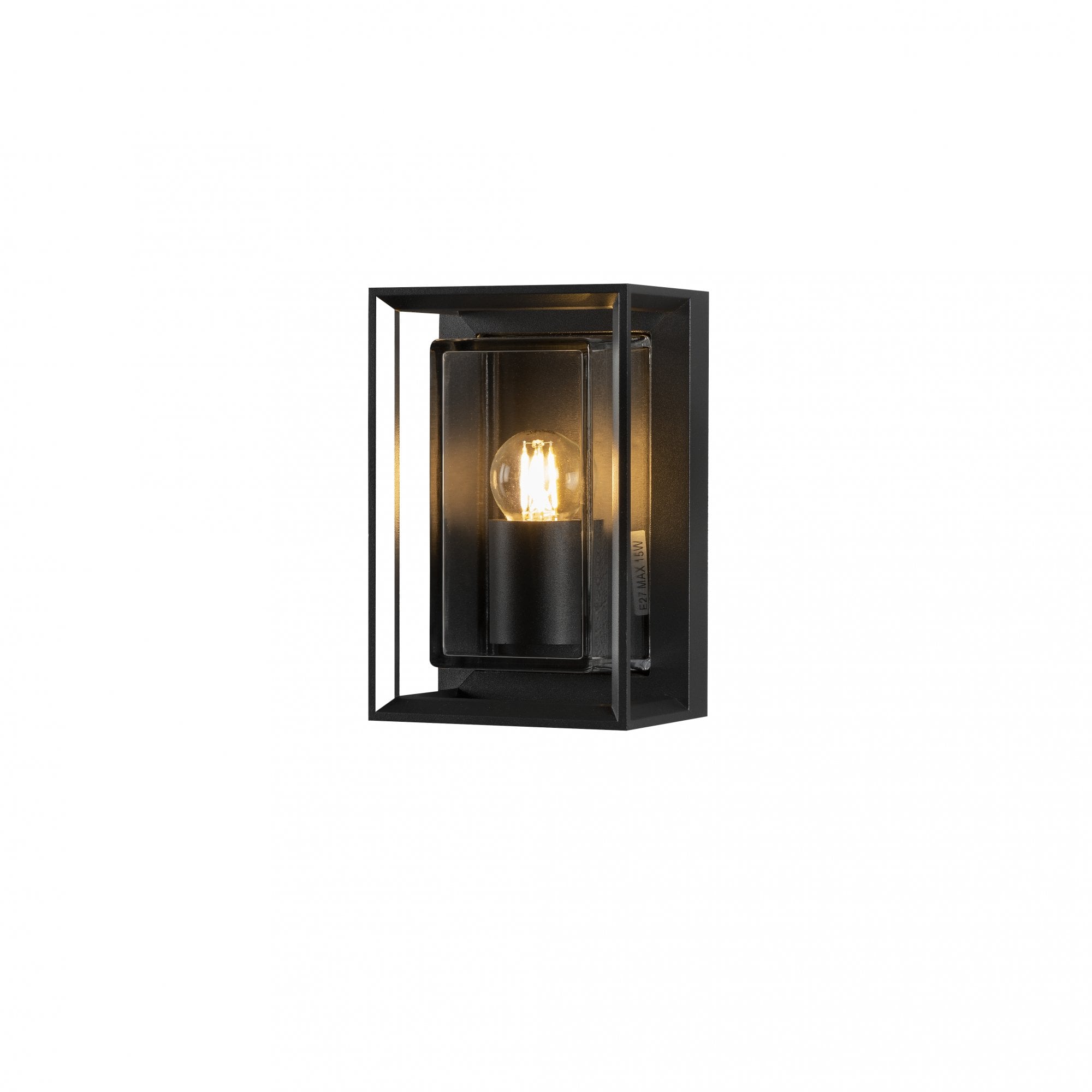 Konstsmide Brindisi Mini Half Lantern - Matt Black