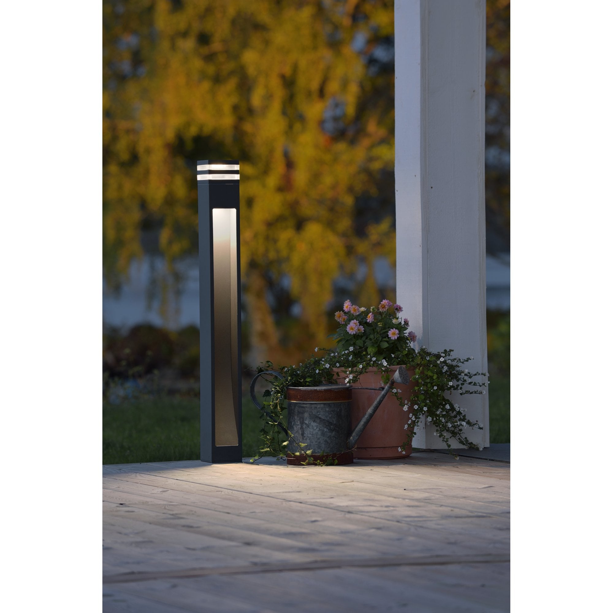 Konstsmide Massa LED Short Post Light - Anthracite