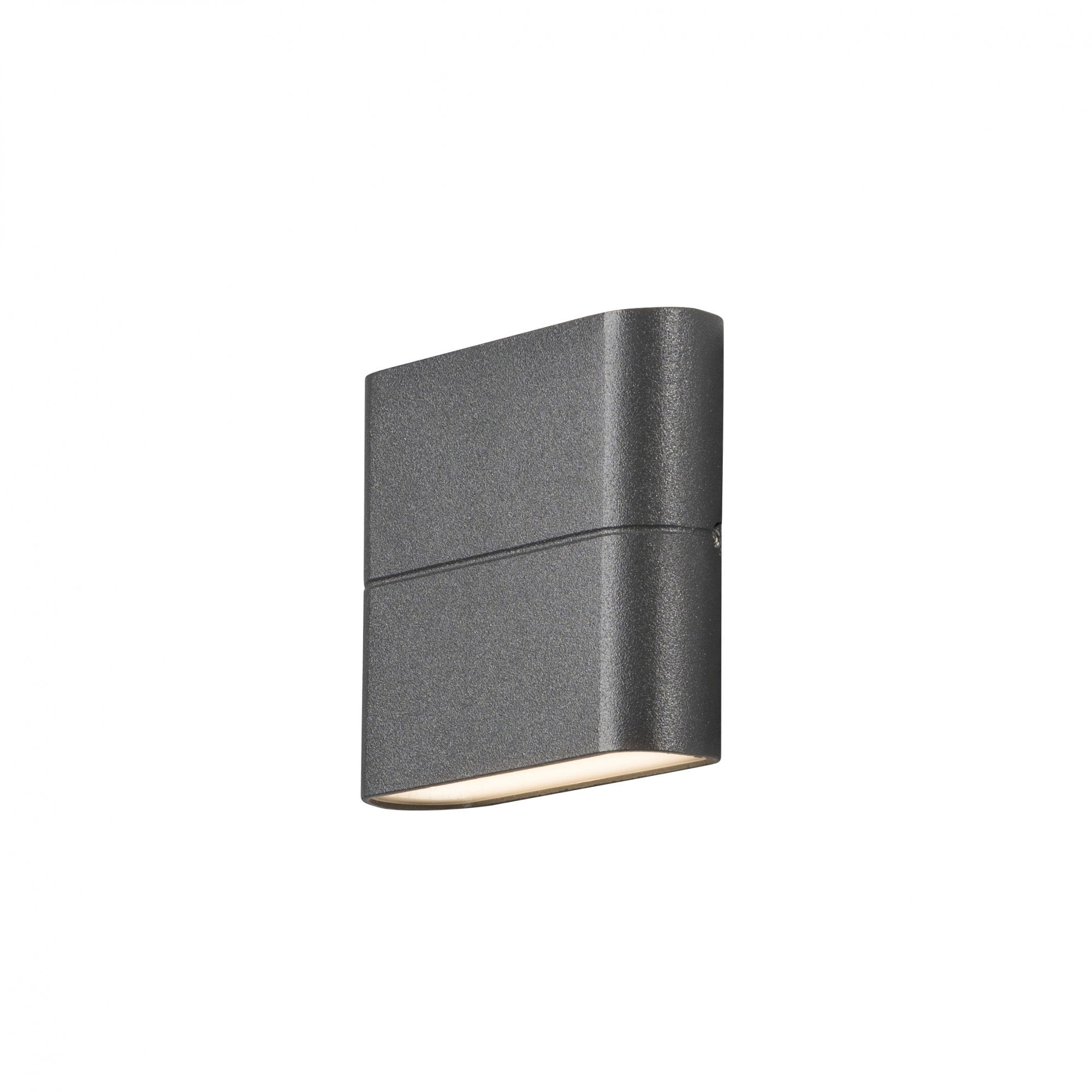 Konstsmide Chieri Narrow 9cm Oblong LED Wall Light - Anthracite