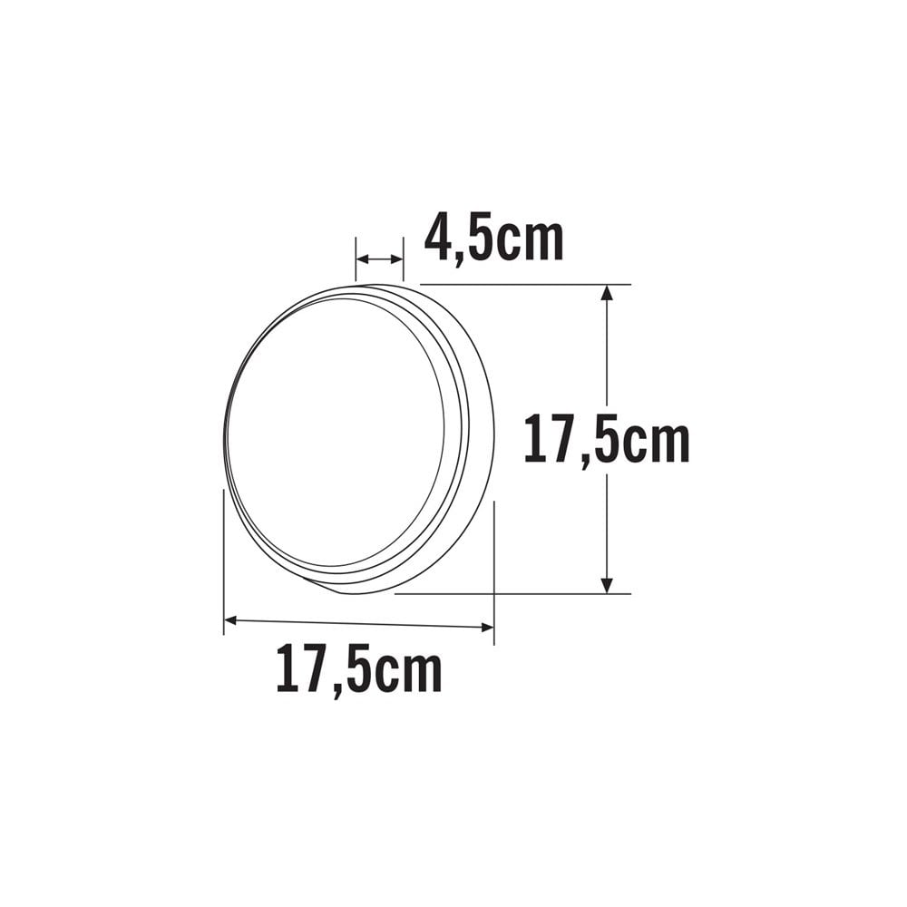 Konstsmide Casena Round LED Flush Fitting - Matt White
