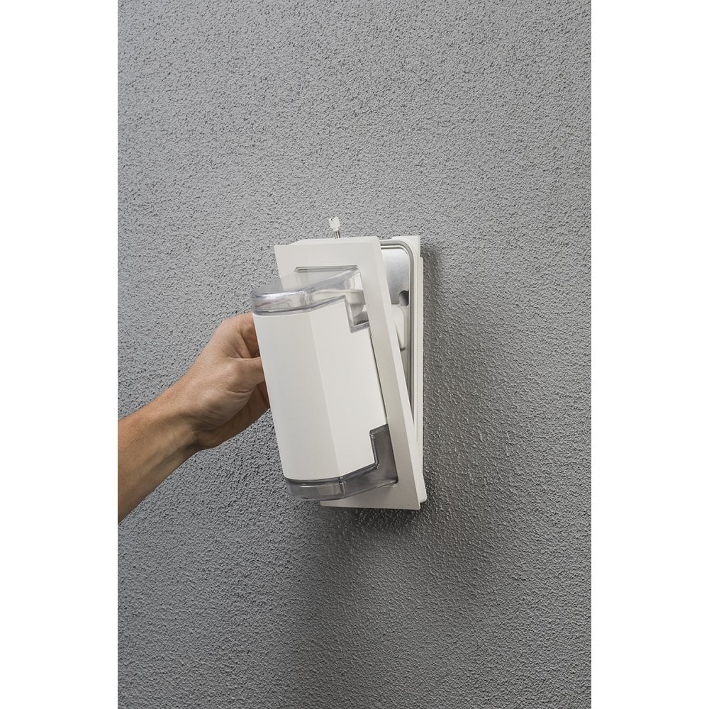 Konstsmide Potenza Up/Down Backplate Wall Light - Matt White