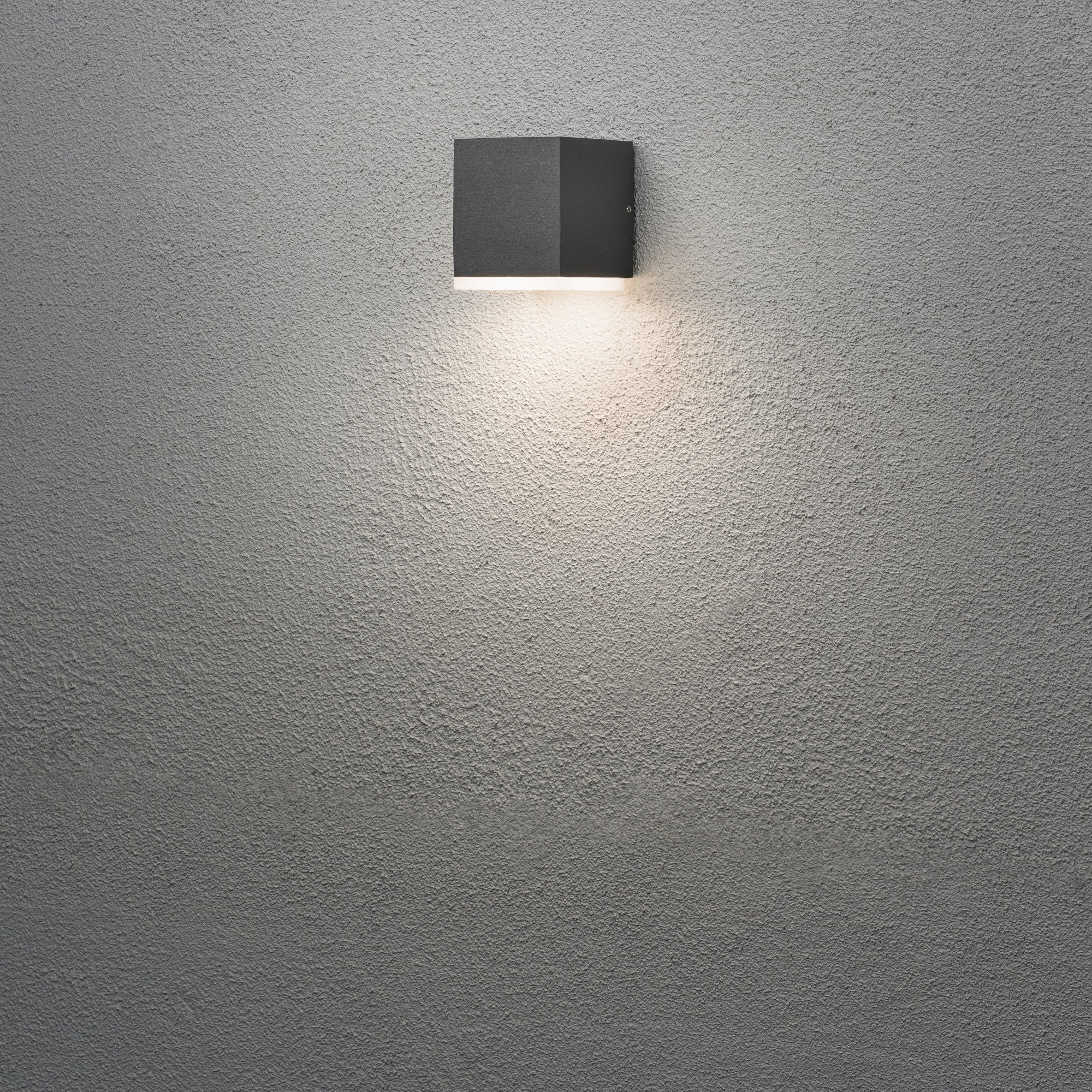Konstsmide Monza Wide LED Down Wall Light - Anthracite