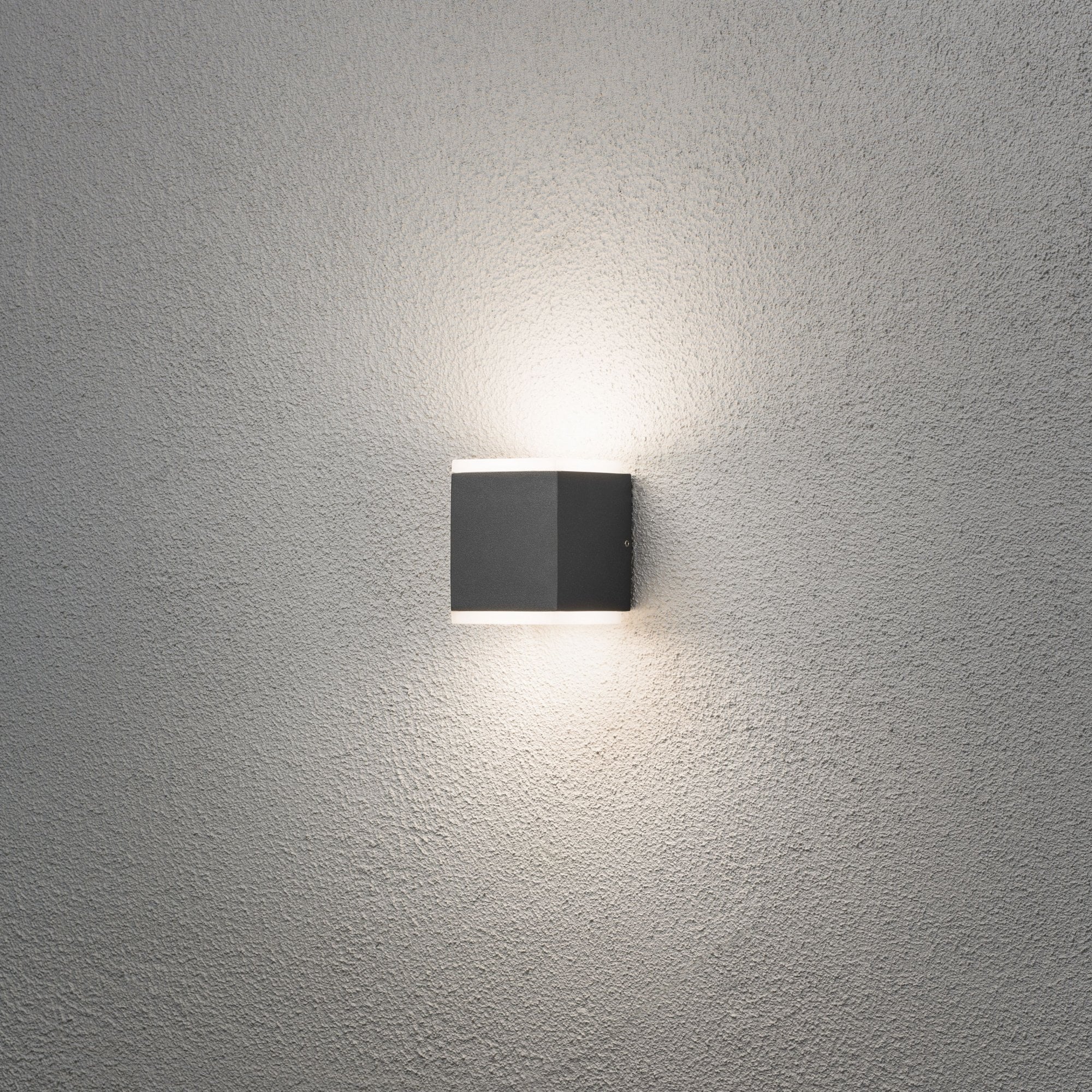 Konstsmide Monza Wide LED Up/Down Wall Light - Anthracite
