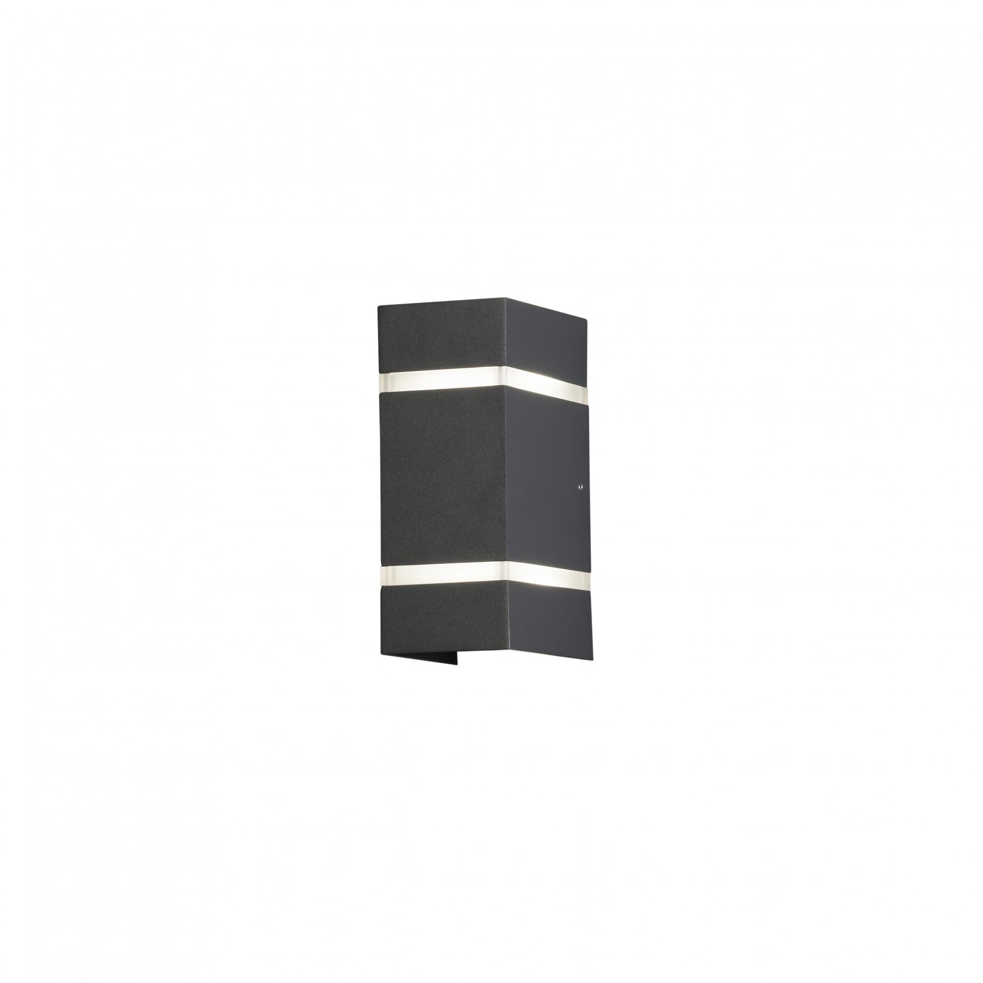 Konstsmide Cremona Rectangular Stripe LED Up/Down Wall Light - Anthracite