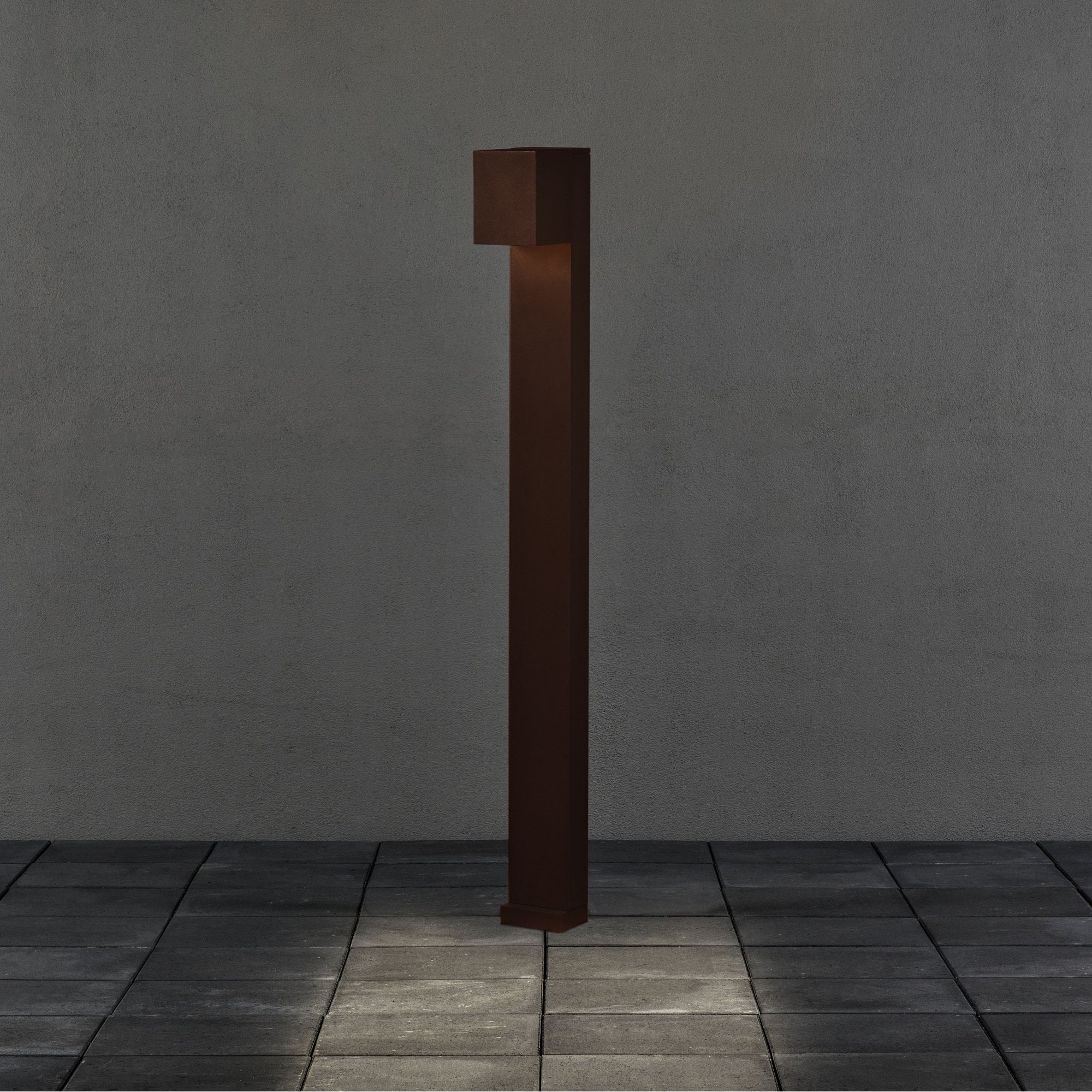 Konstsmide Cremona LED Short Post Light - Rust
