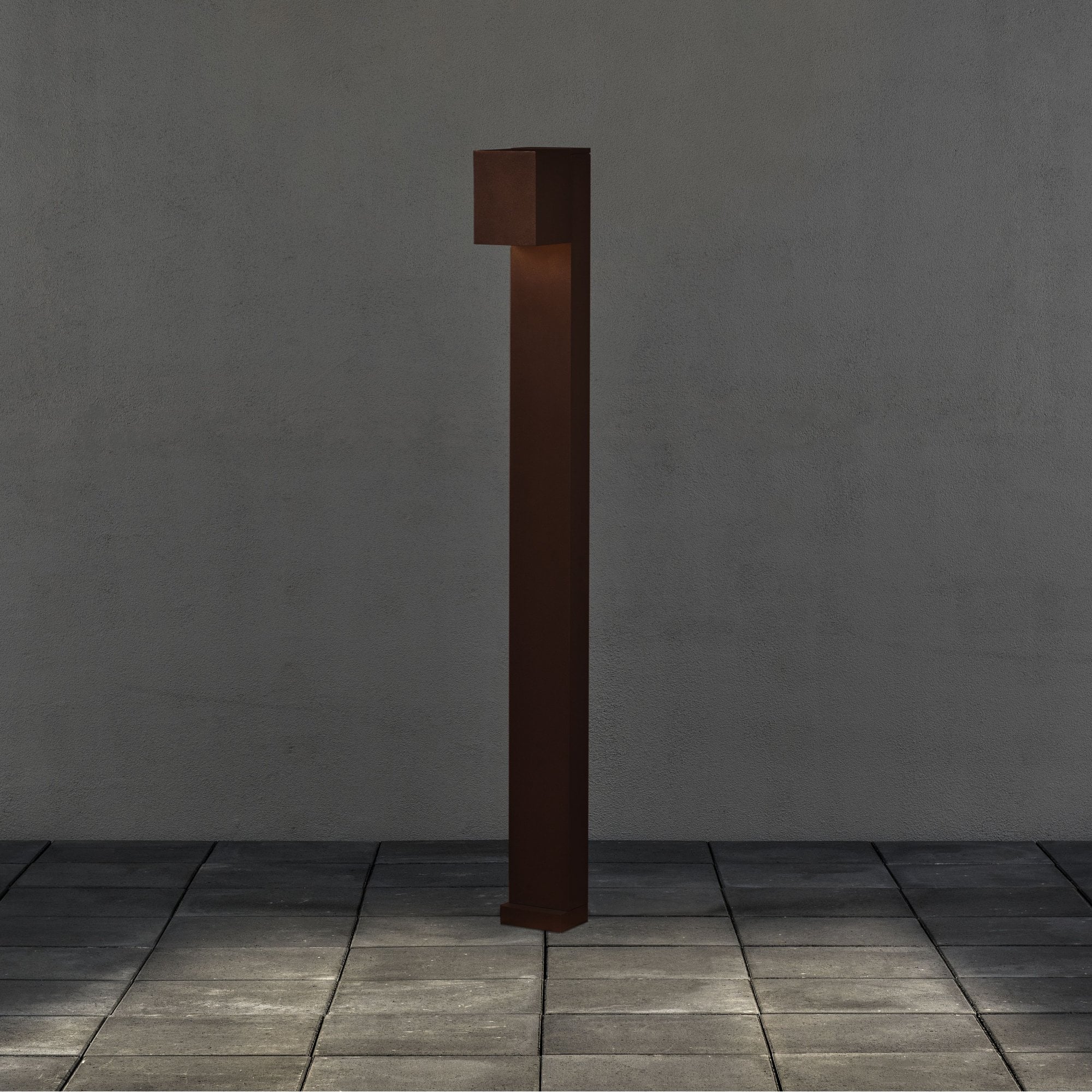 Konstsmide Cremona LED Short Post Light - Rust