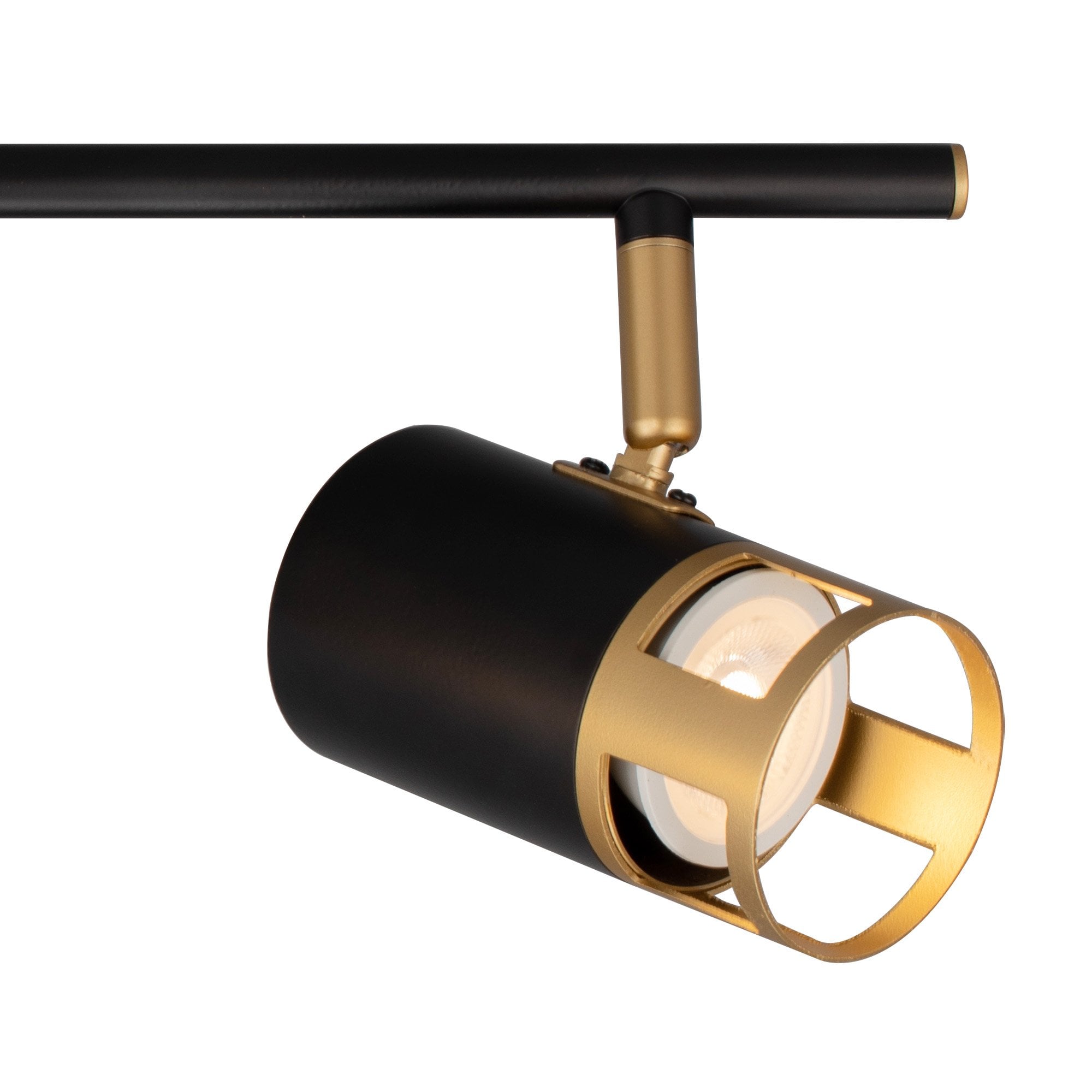 Fabula Amesbury 3 Light Linear Bar Spotlight - Black & Painted Gold