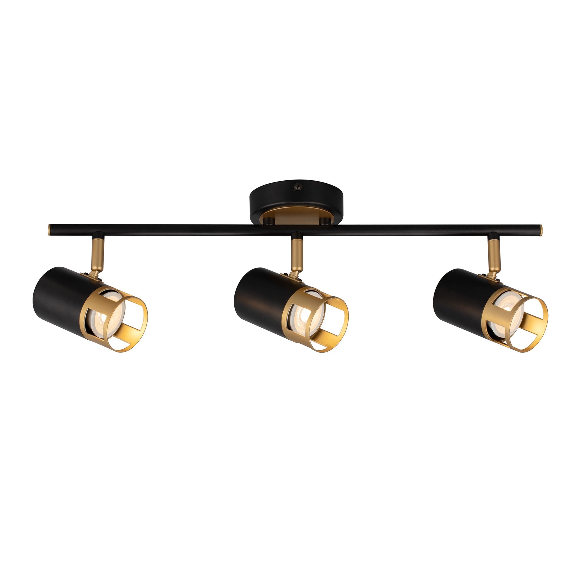 Fabula Amesbury 3 Light Linear Bar Spotlight - Black & Painted Gold
