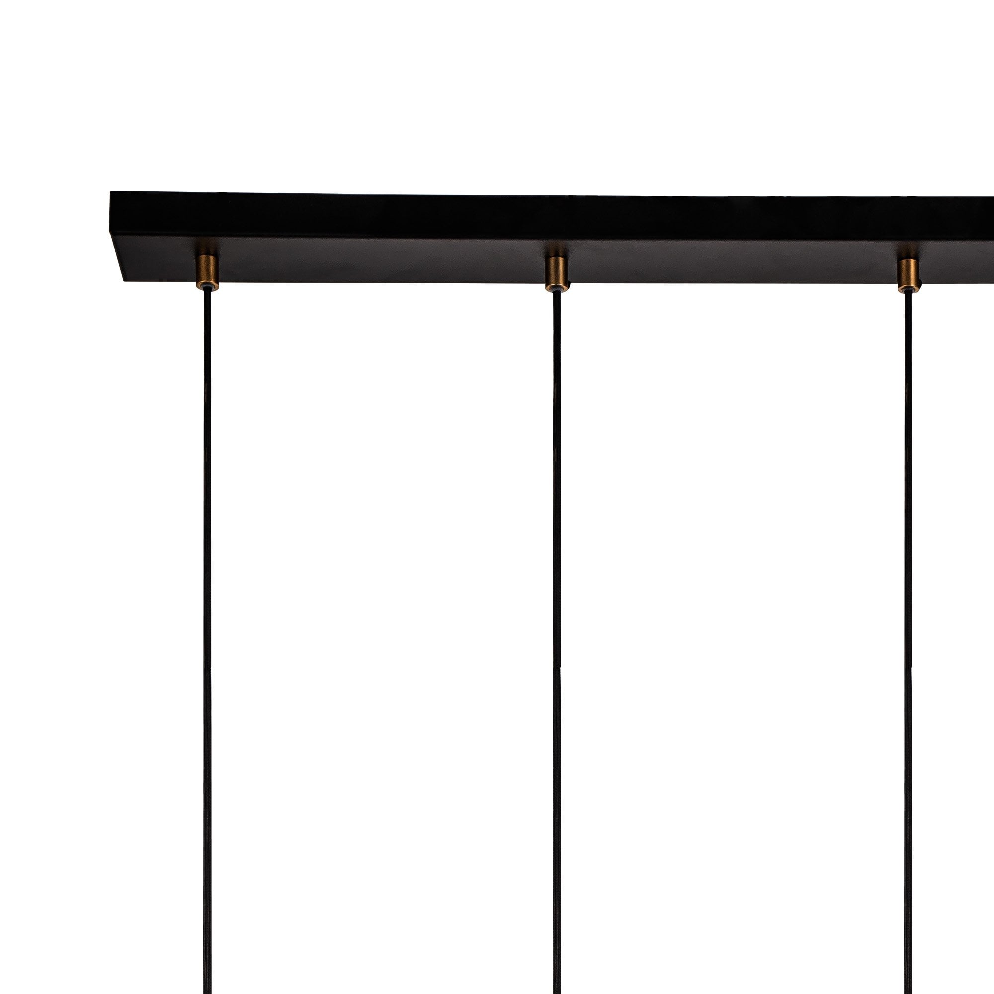 Fabula Amesbury 5 Light Linear Bar Pendant - Black & Painted Gold