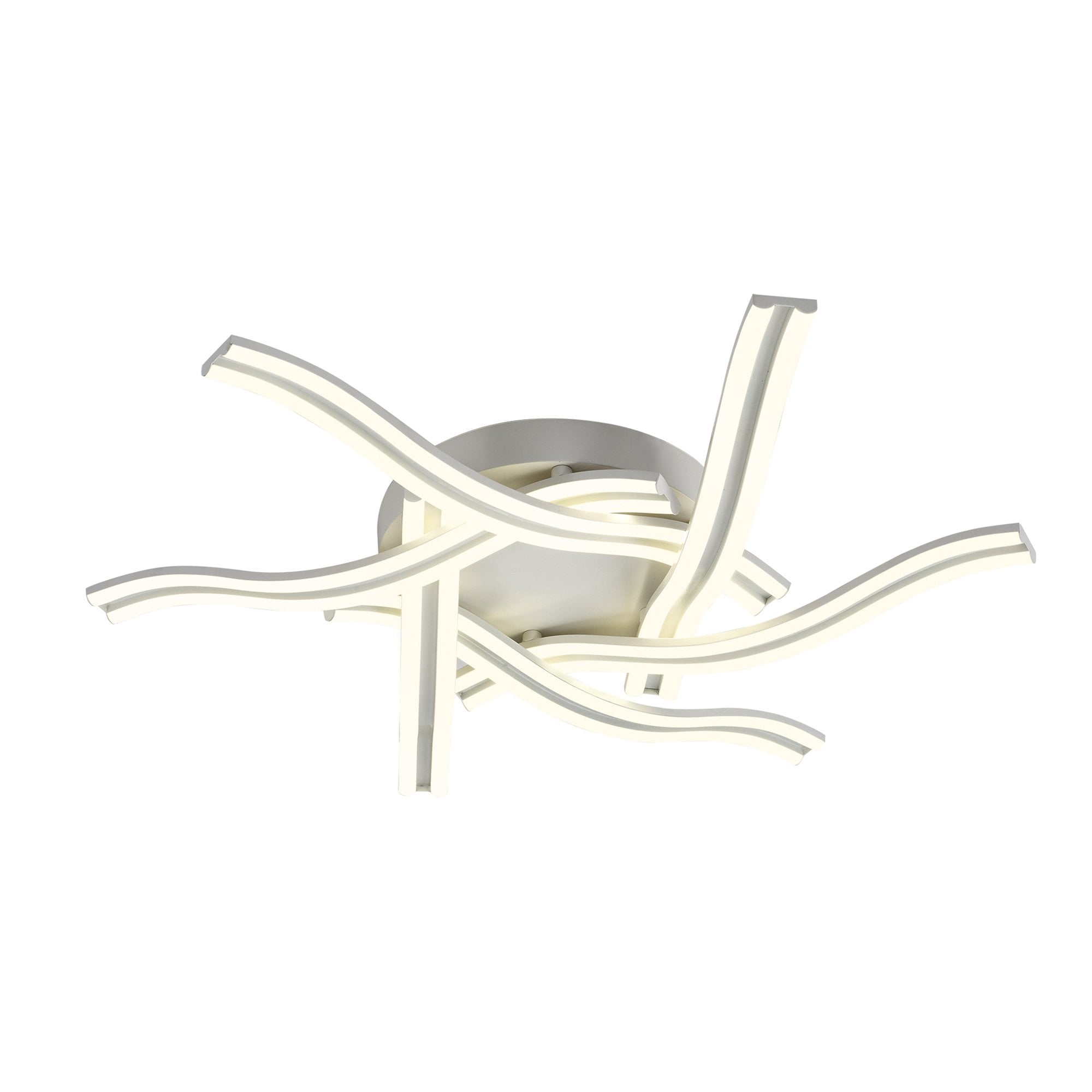 Fabula Barncroft 6 Light Dimmable LED Flush Light - White