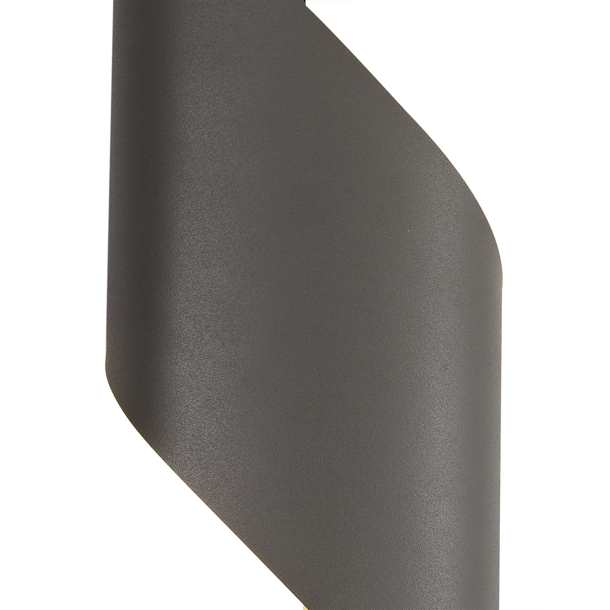 Fabula Barrington Large LED Wall Lamp - Anthracite & Polished Chrome