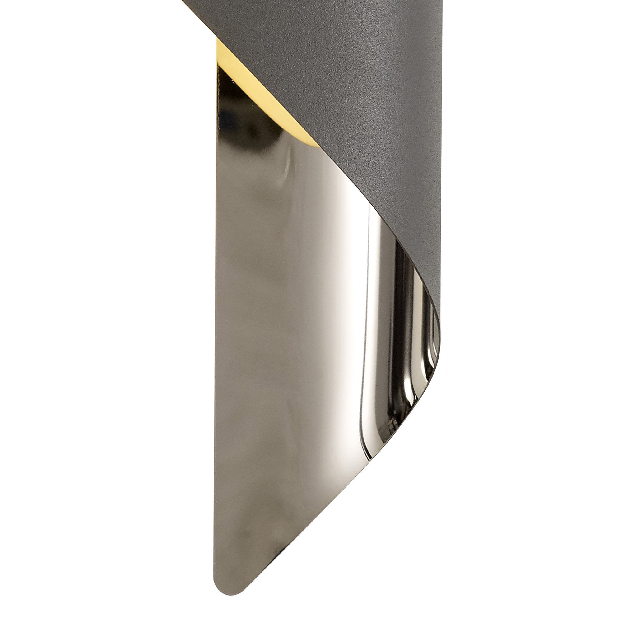 Fabula Barrington Large LED Wall Lamp - Anthracite & Polished Chrome
