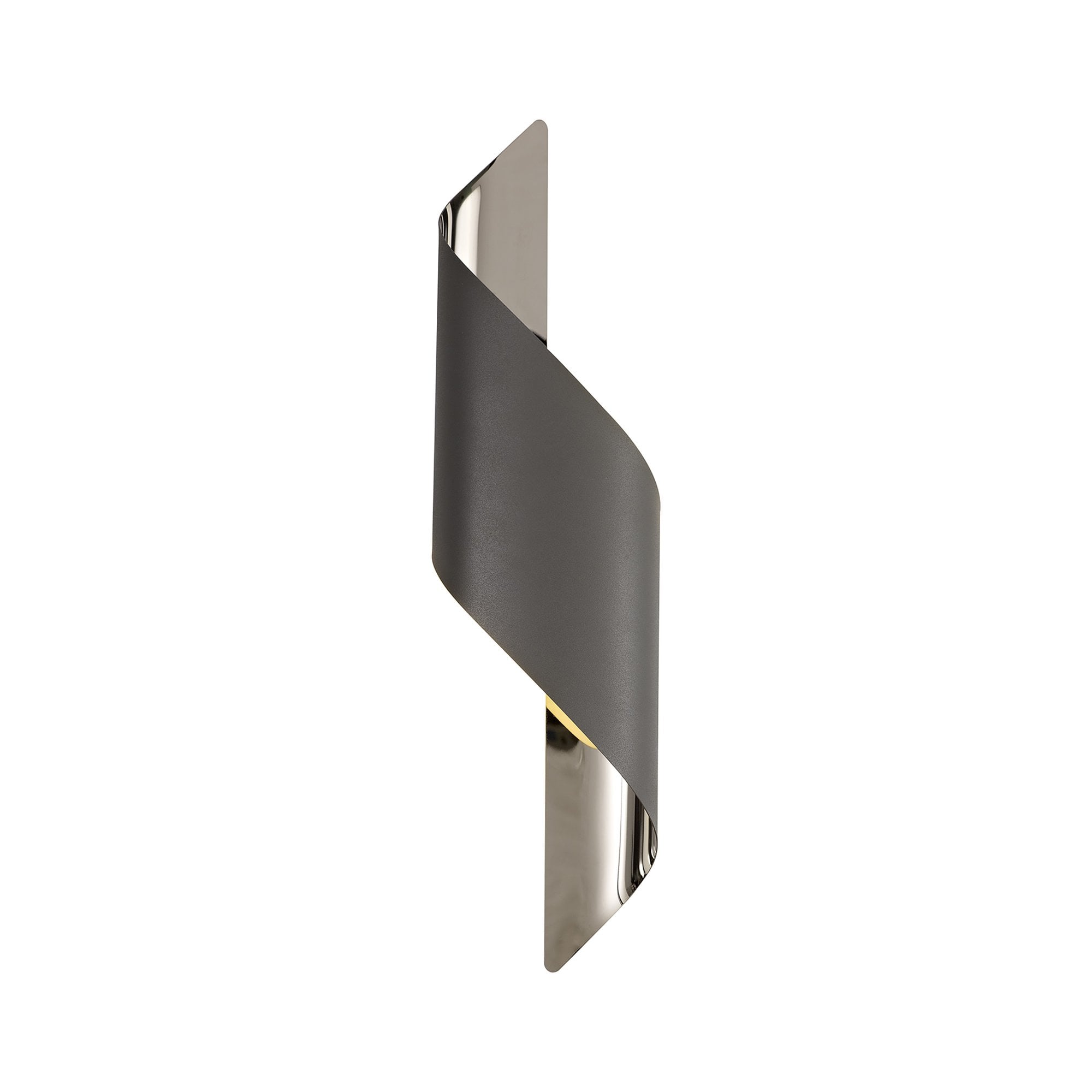 Fabula Barrington Large LED Wall Lamp - Anthracite & Polished Chrome