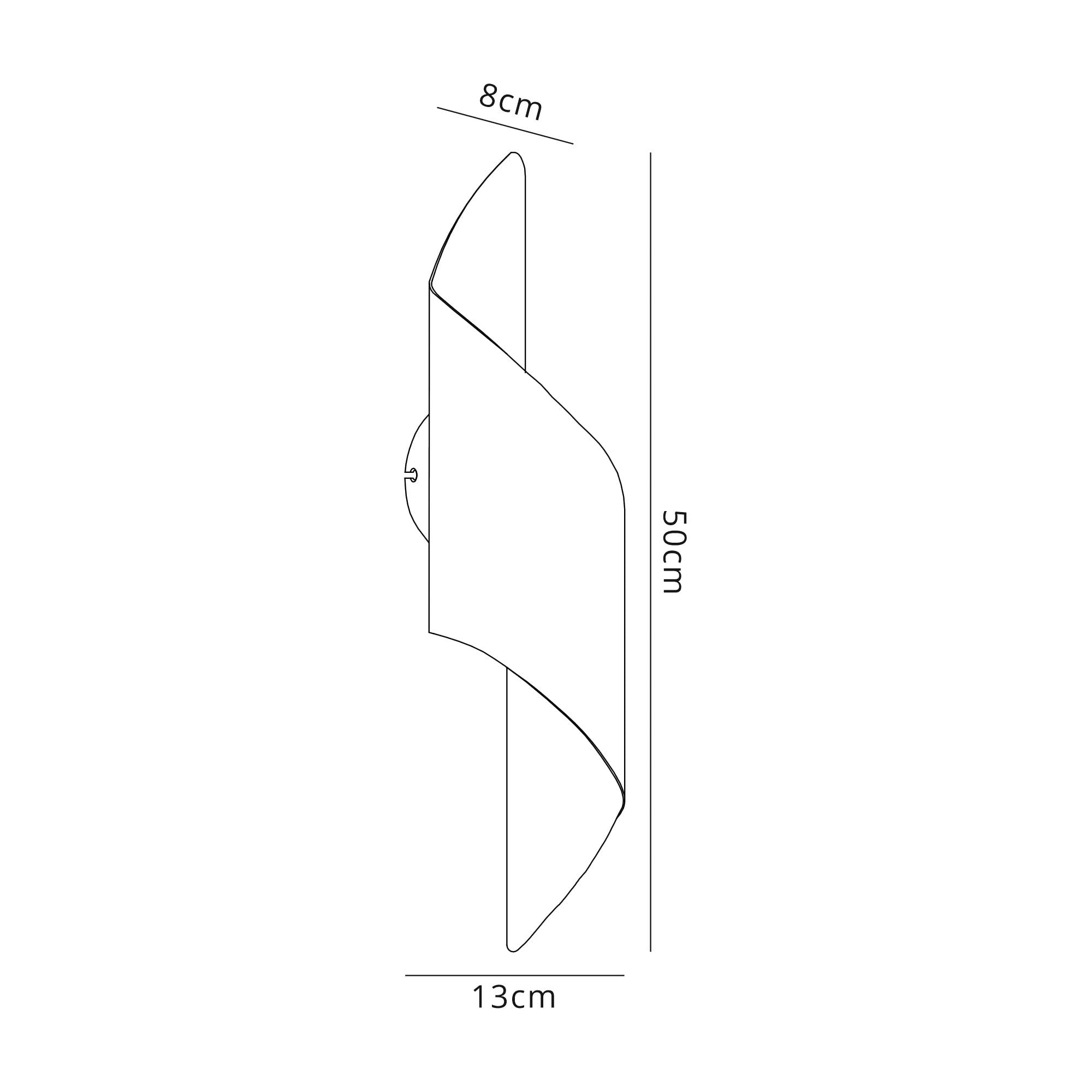 Fabula Barrington Large LED Wall Lamp - Anthracite & Polished Chrome
