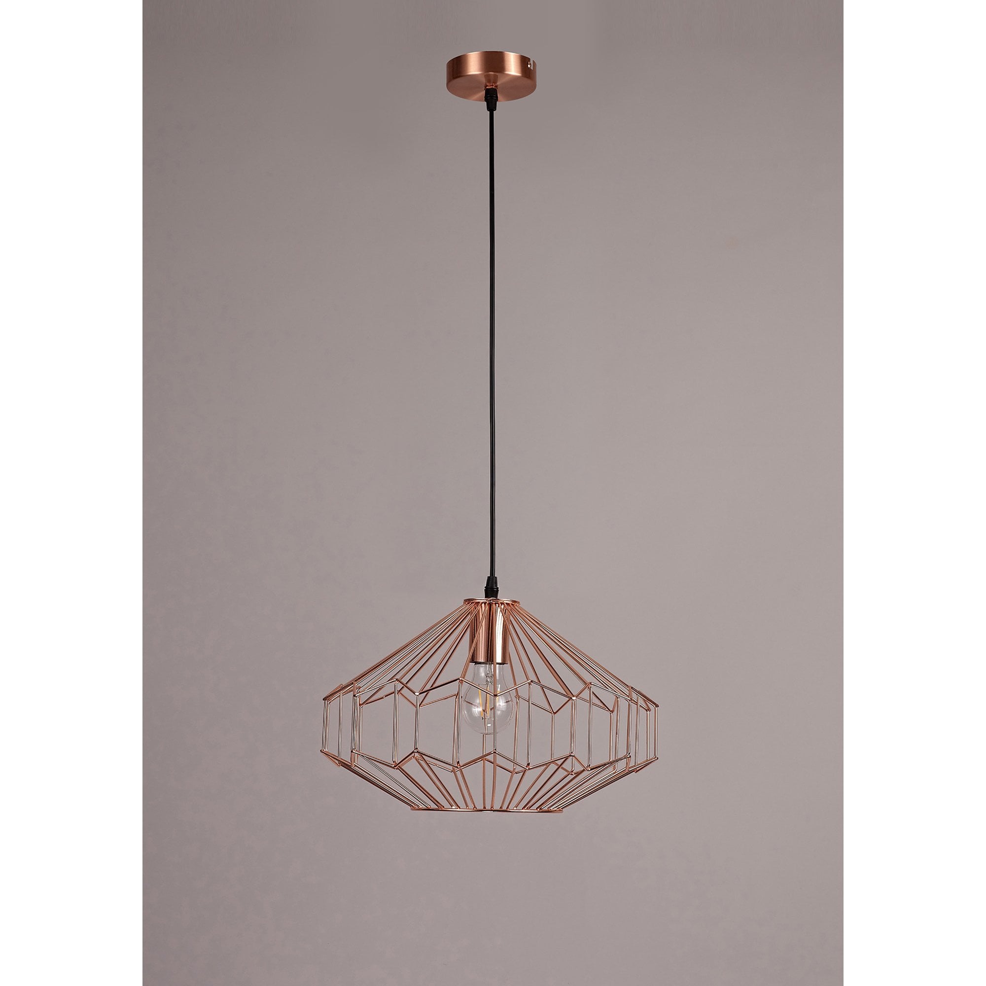 Fabula Beatrice Medium Pendant - Antique Copper & Black