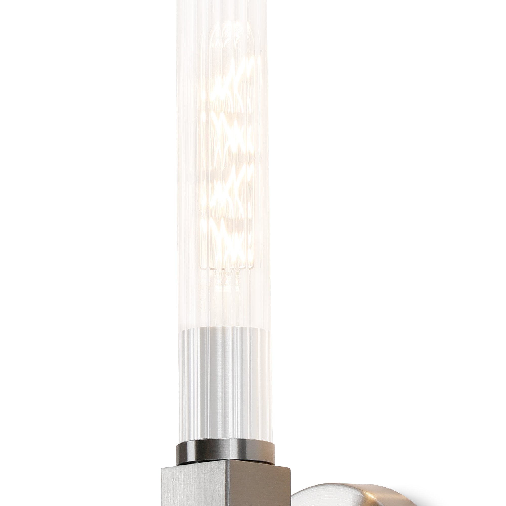 Fabula Beech Tree Single Wall Light - Satin Nickel - IP44