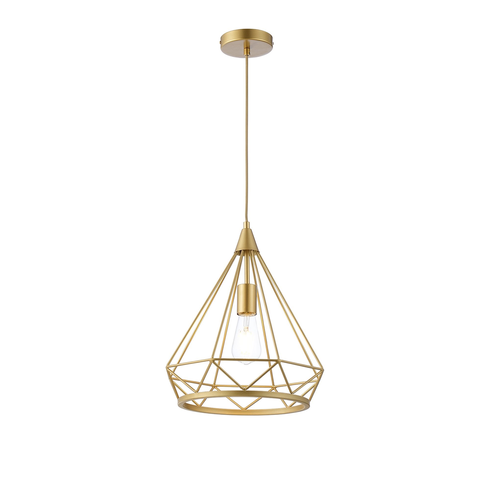 Fabula Beverley Large Diamond Pendant - Gold