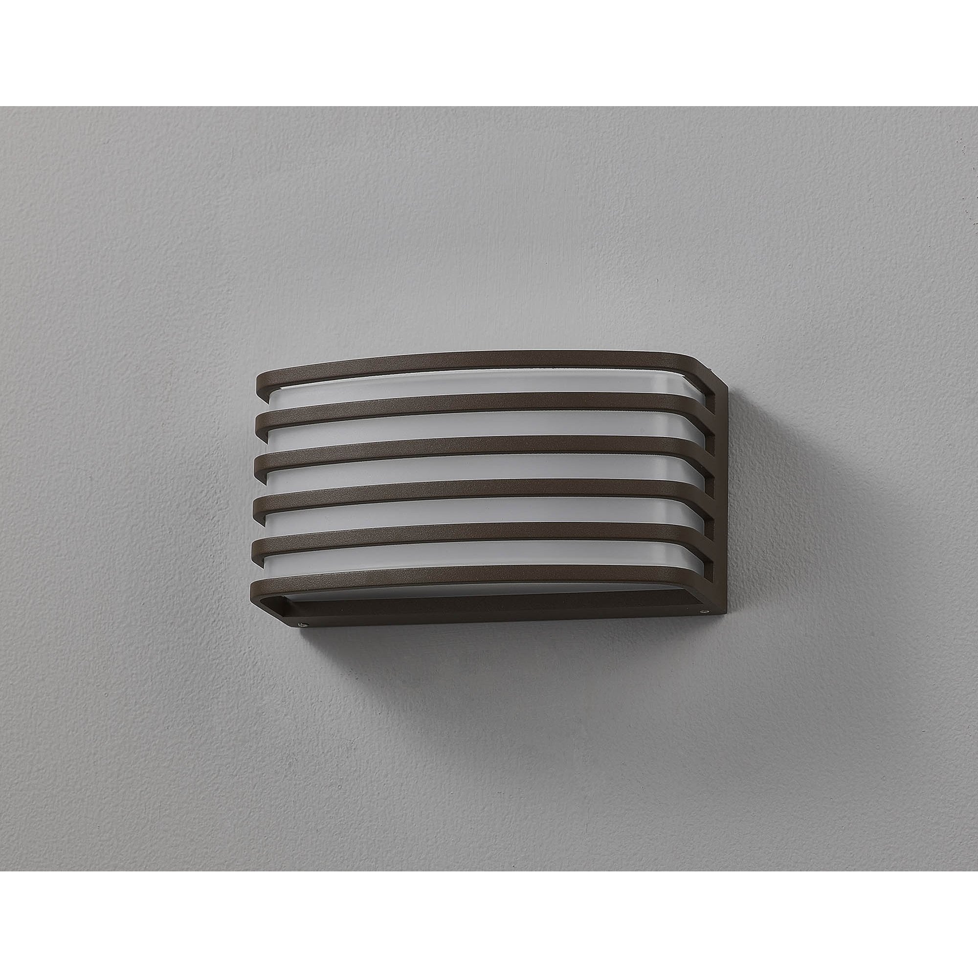 Fabula Blandford Wall Lamp - Matt Brown & Opal PC Shade