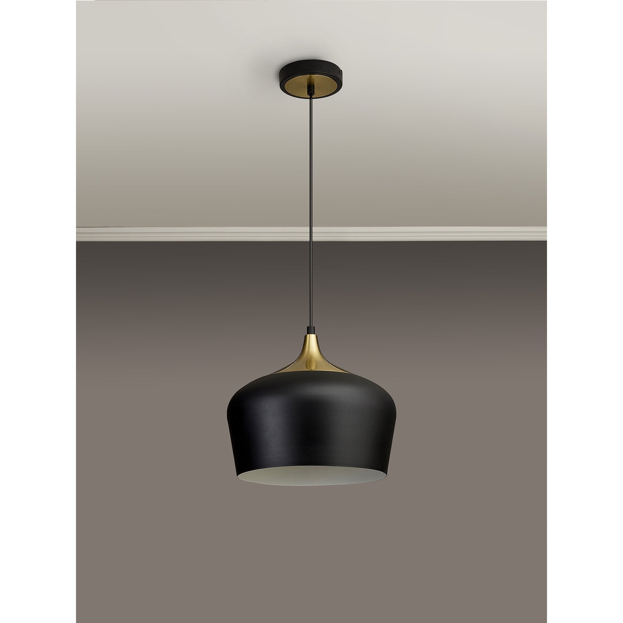 Fabula Buxton 32cm Pendant - Black & Gold
