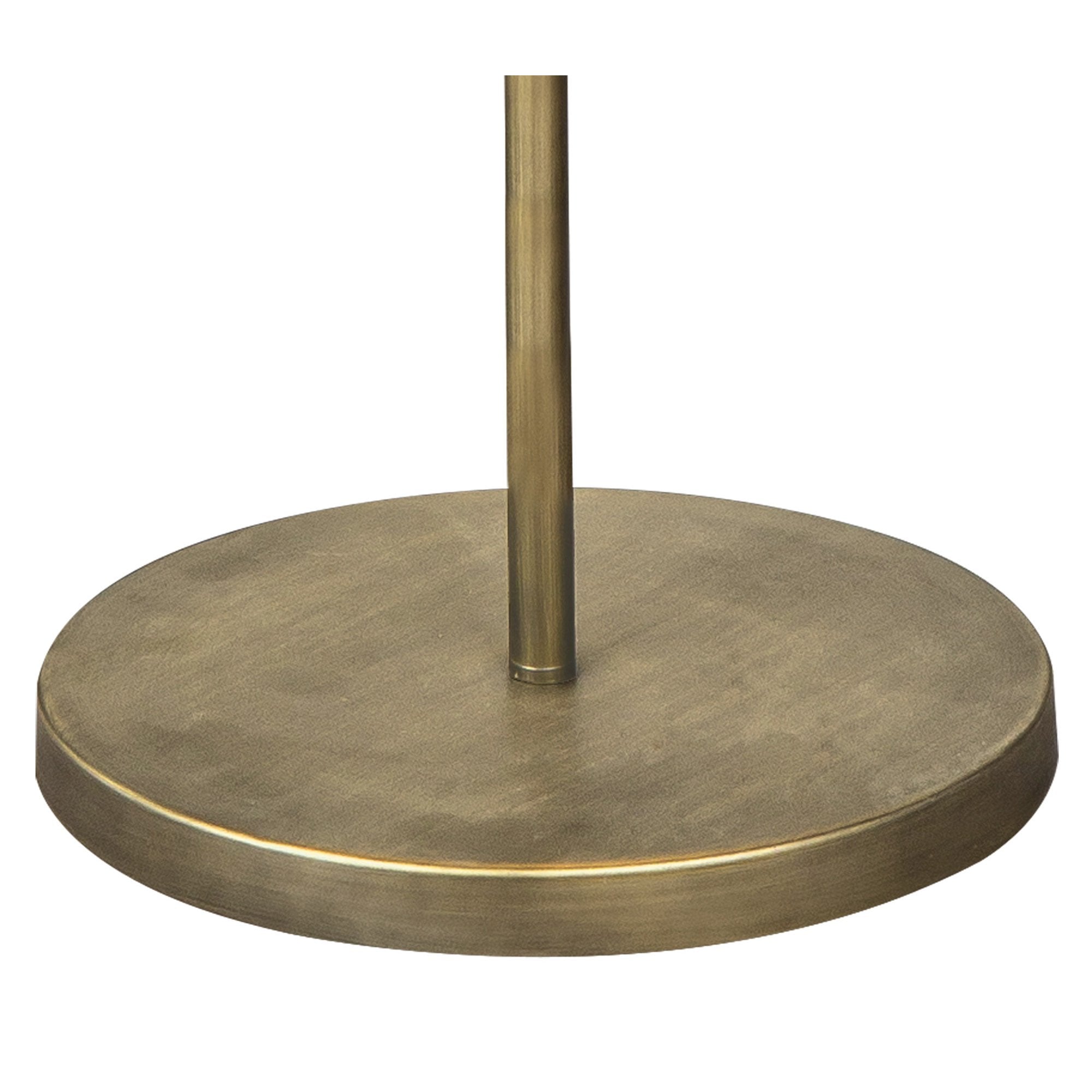 Fabula Carbis 3 Light Floor Lamp - Aged Gold & Cream Fabric Shade