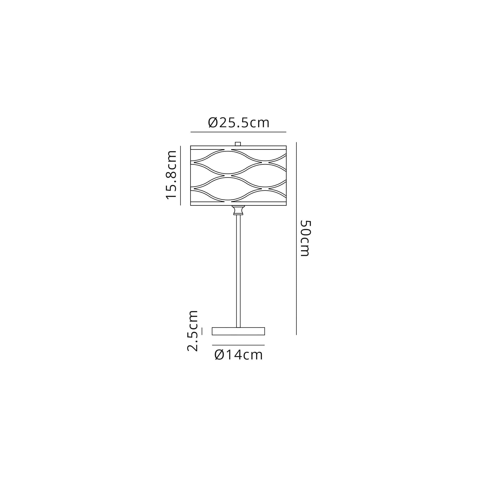 Fabula Carbis Single Table Lamp - Aged Gold & Cream Fabric Shade