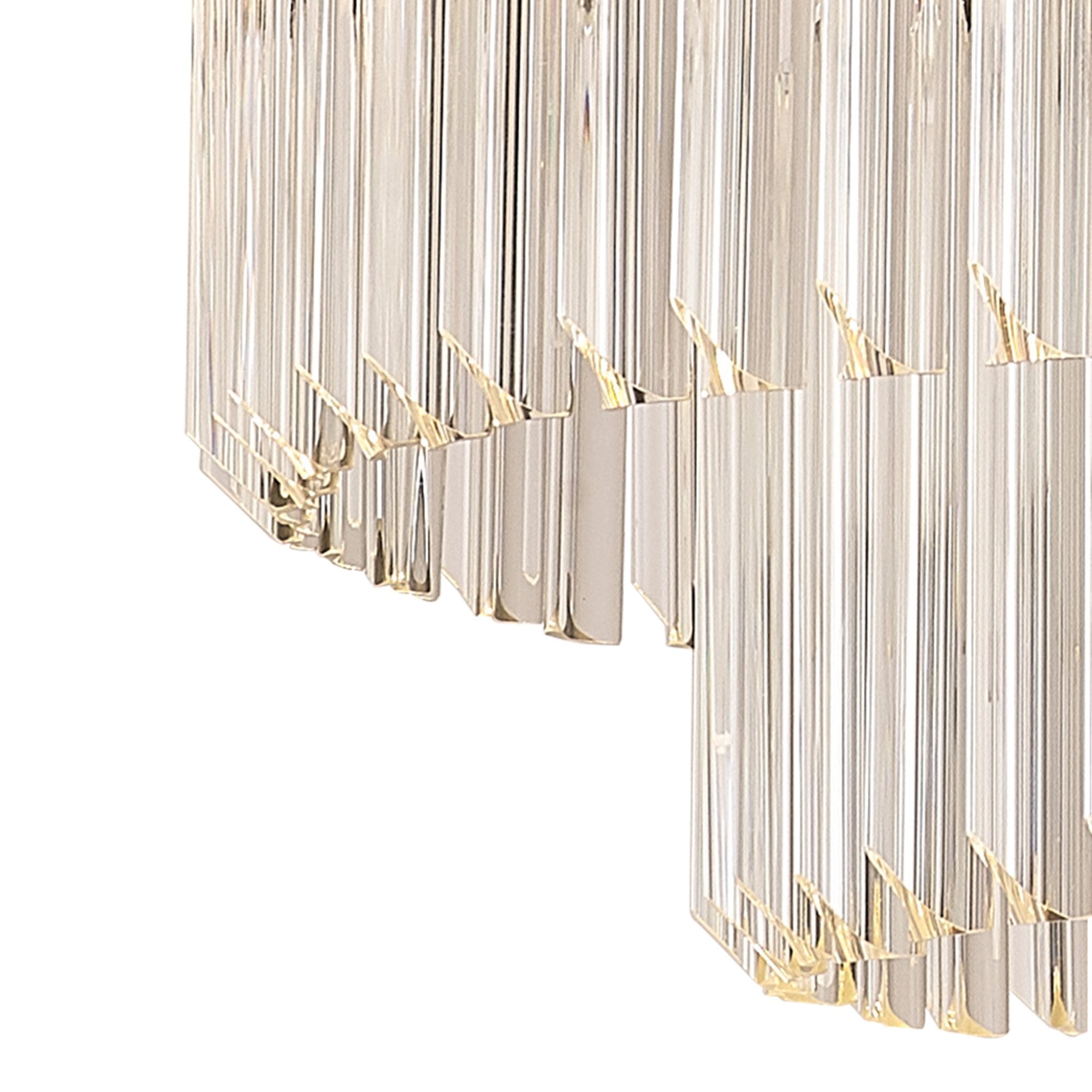 Fabula Cedar 12 Light Pendant - Matt Black & Clear Sculpted Glass