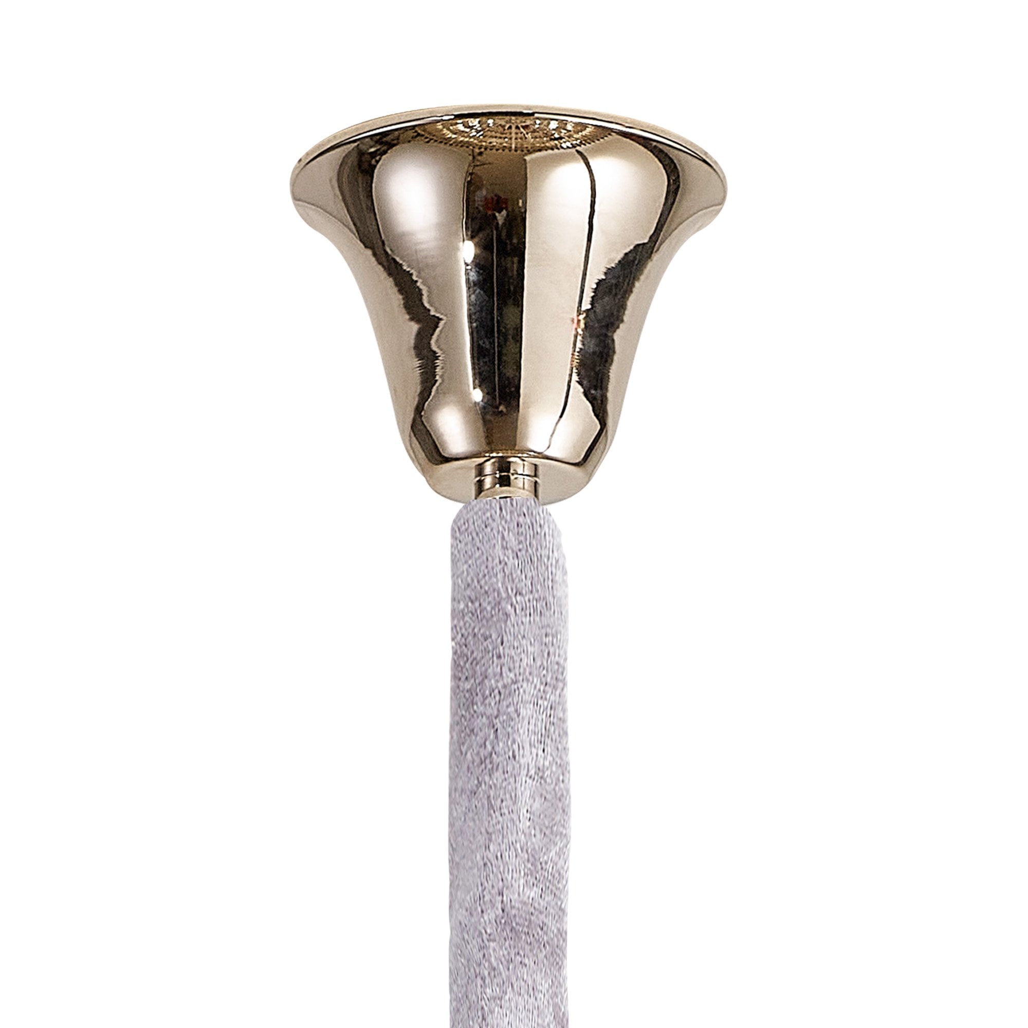 Fabula Cedar 19 Light Pendant - Polished Nickel & Smoke Sculpted Glass