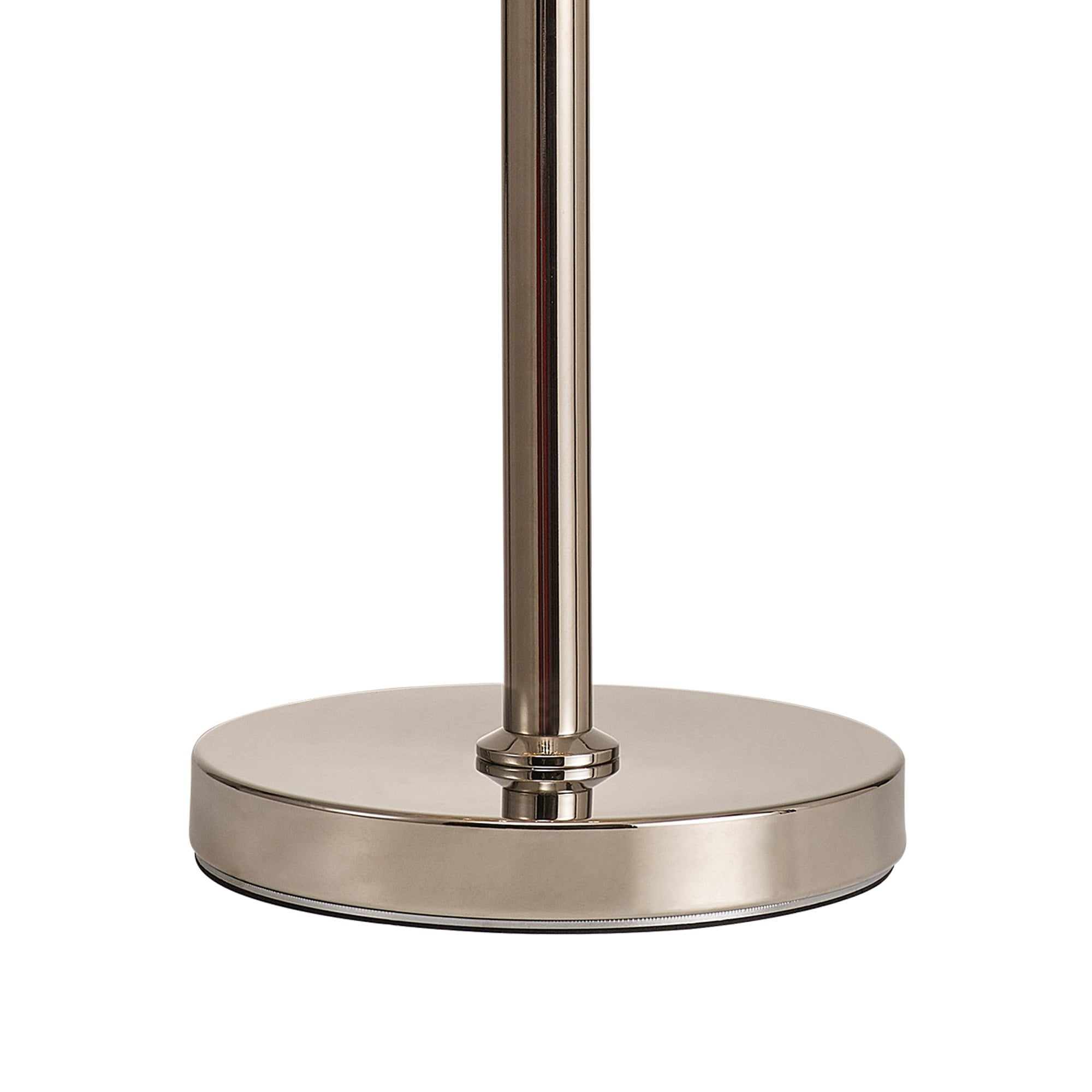 Fabula Cedar 3 Light Table Lamp - Polished Nickel & Cognac Sculpted Glass