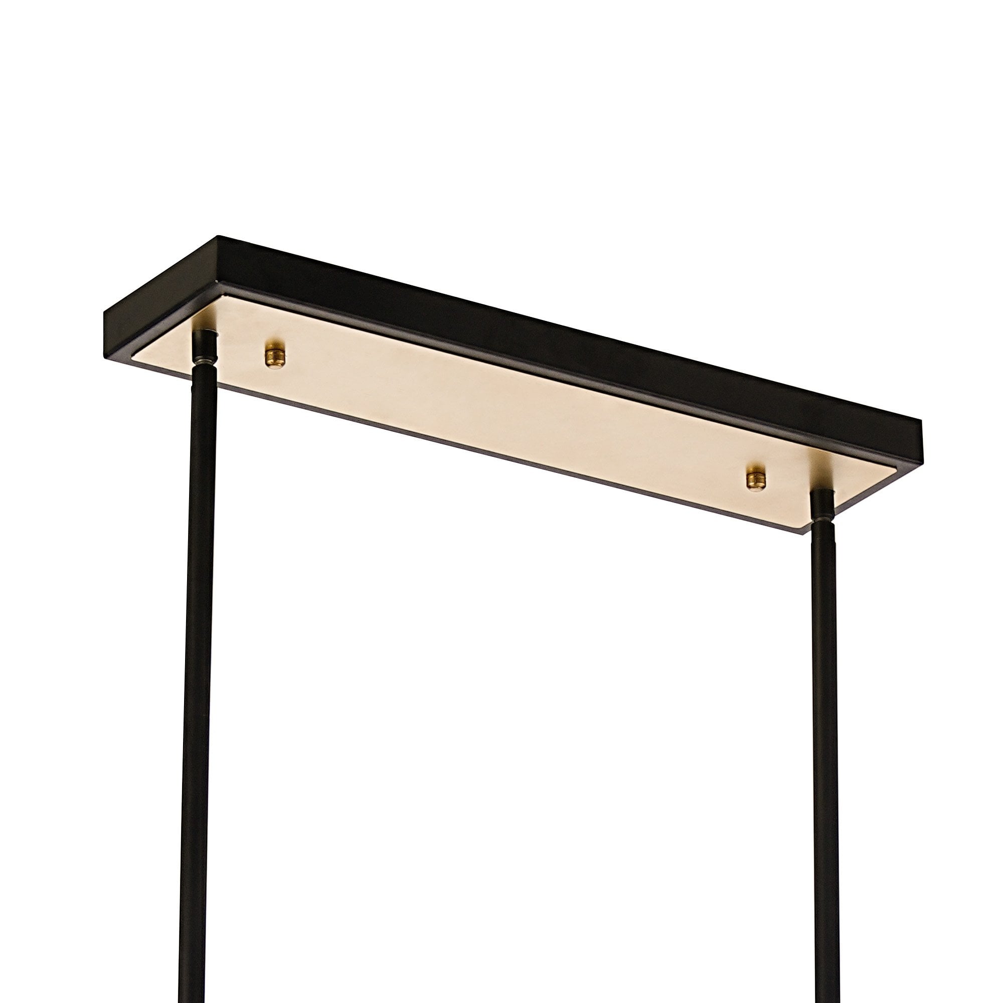 Fabula Chelwood 6 Light Pendant/Flush Light - Satin Black & Champagne Gold