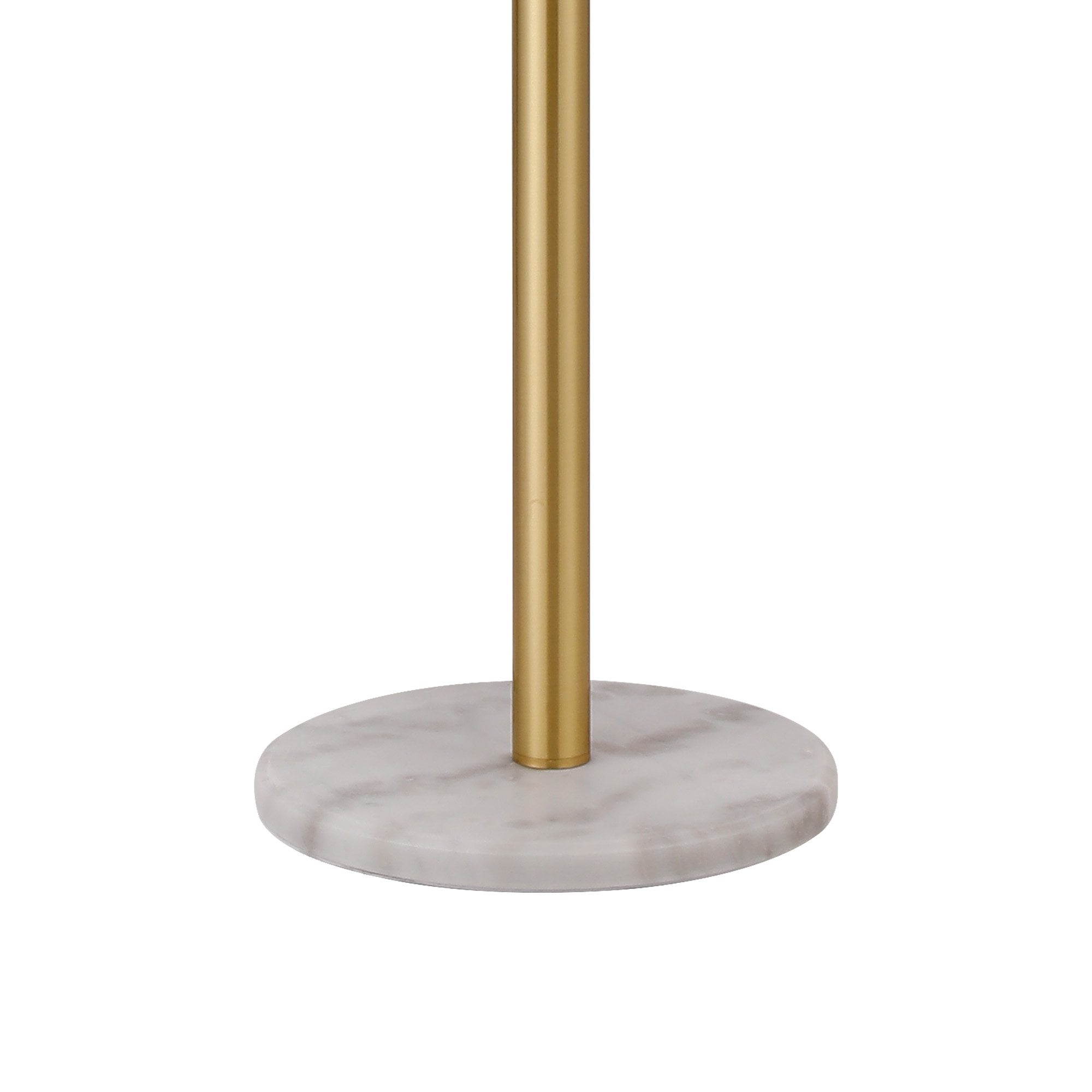Fabula Deacon 11 Light Floor Lamp - Satin Gold & Amber Plated Glass