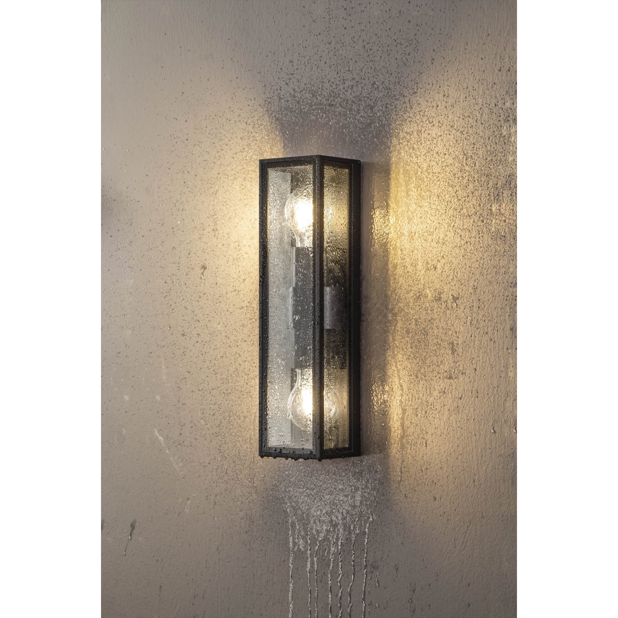 Fabula Deerleap Flush 2 Light Wall Lamp - Anthracite - IP65