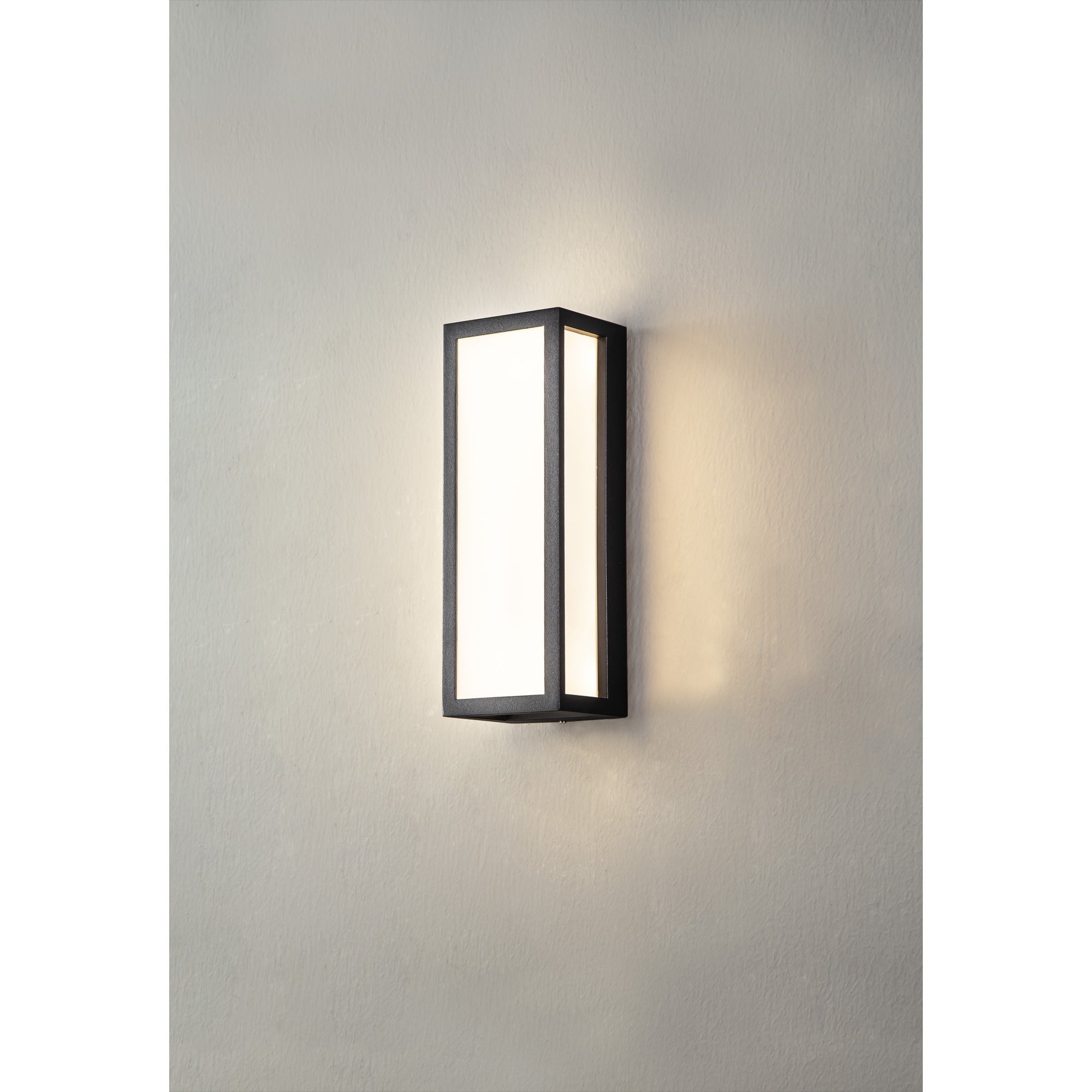 Fabula Deerleap Flush Frosted LED Wall Lamp - Anthracite - IP65