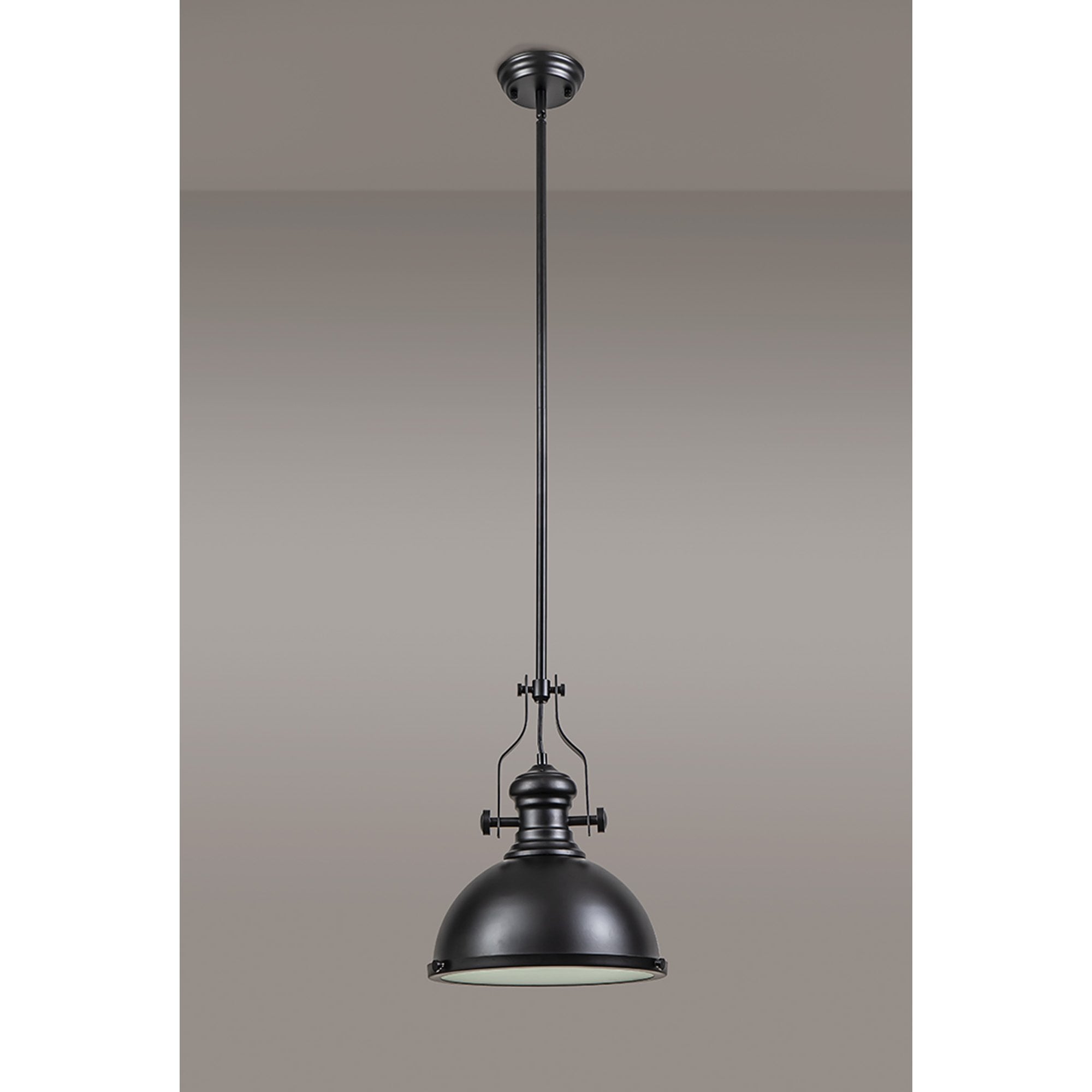 Fabula Epping Single Pendant - Matt Black