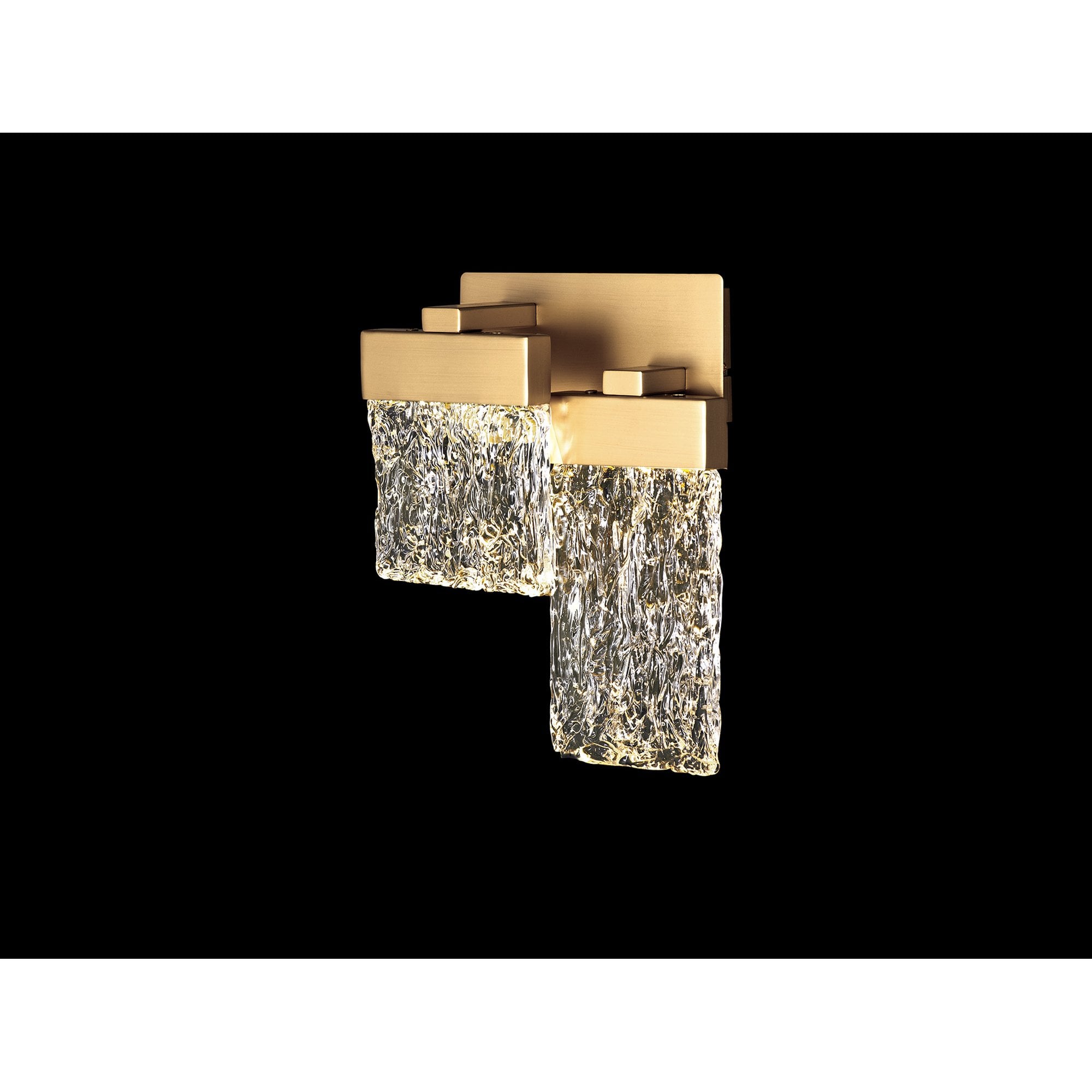 Fabula Falcon 2 Light LED Wall Lamp - Painted Brushed Gold