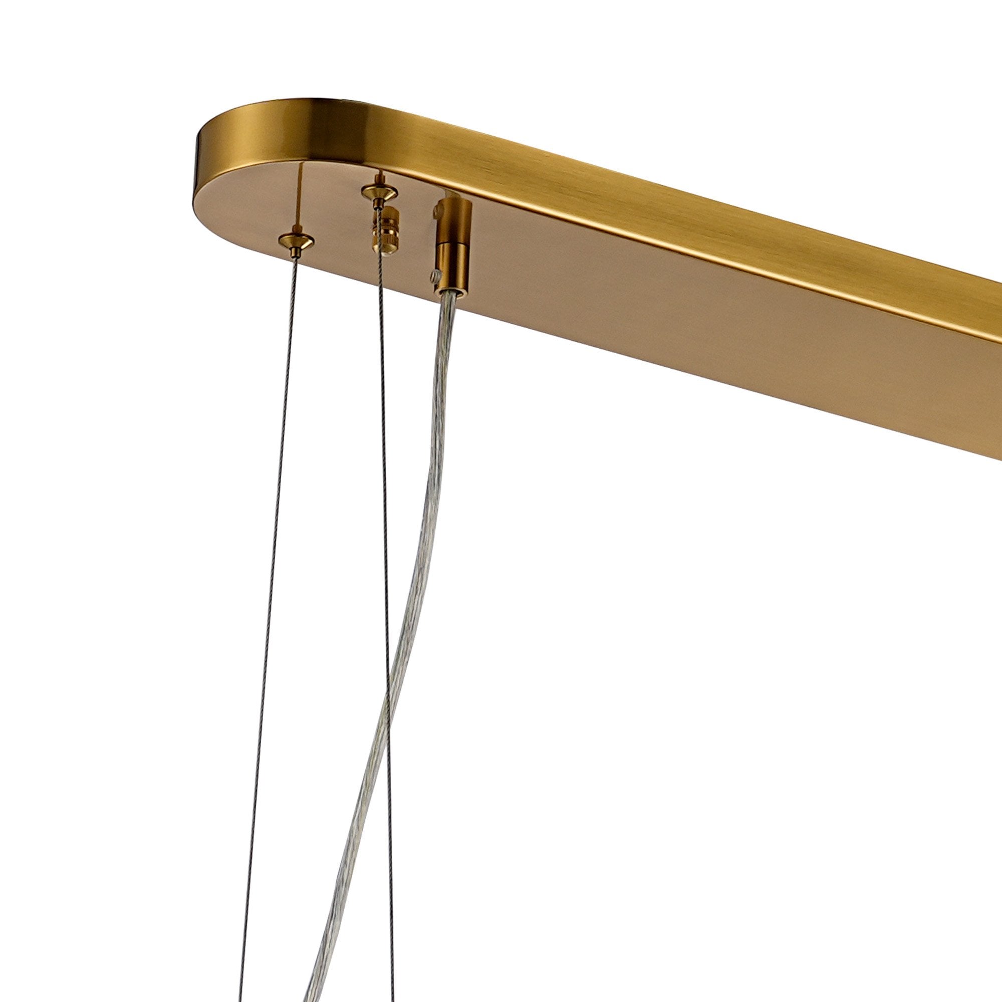 Fabula Farnley 24 Light Oblong Pendant - Brass & Clear Glass