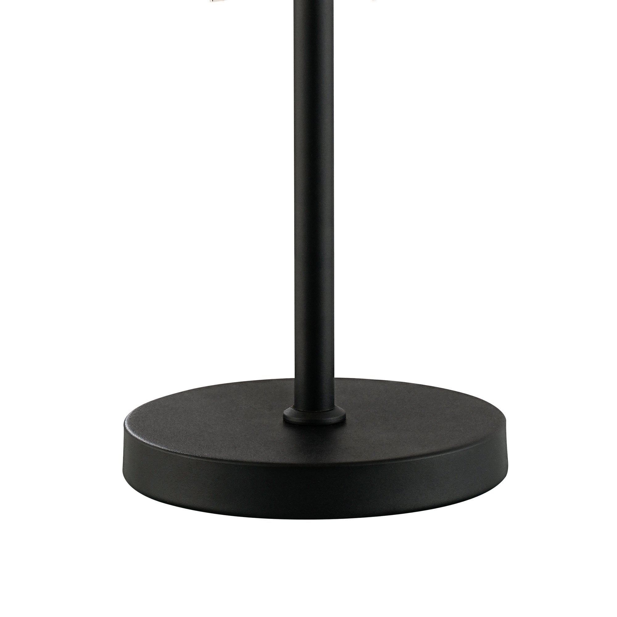 Fabula Farnley 6 Light Table Lamp - Satin Black & Clear Glass
