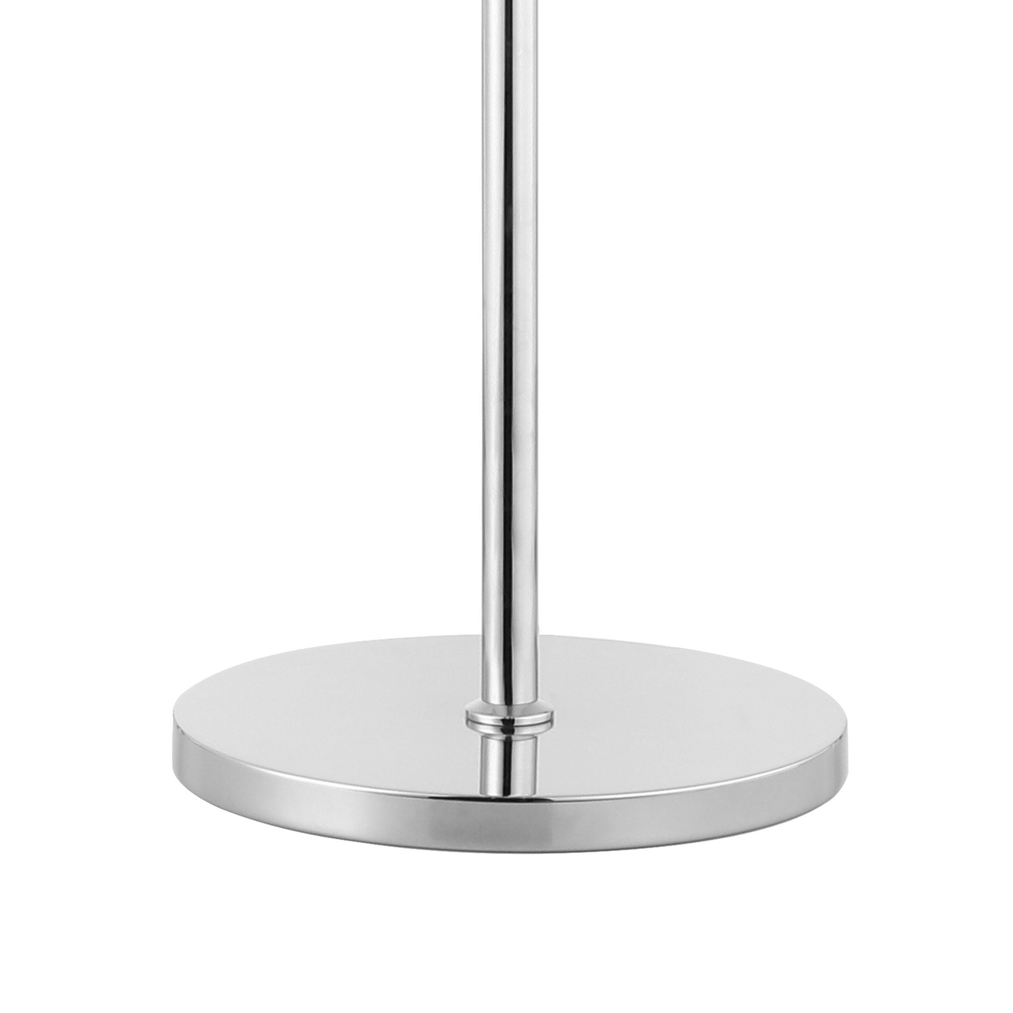 Fabula Farnley 8 Light Floor Lamp - Polished Nickel & Amber Glass