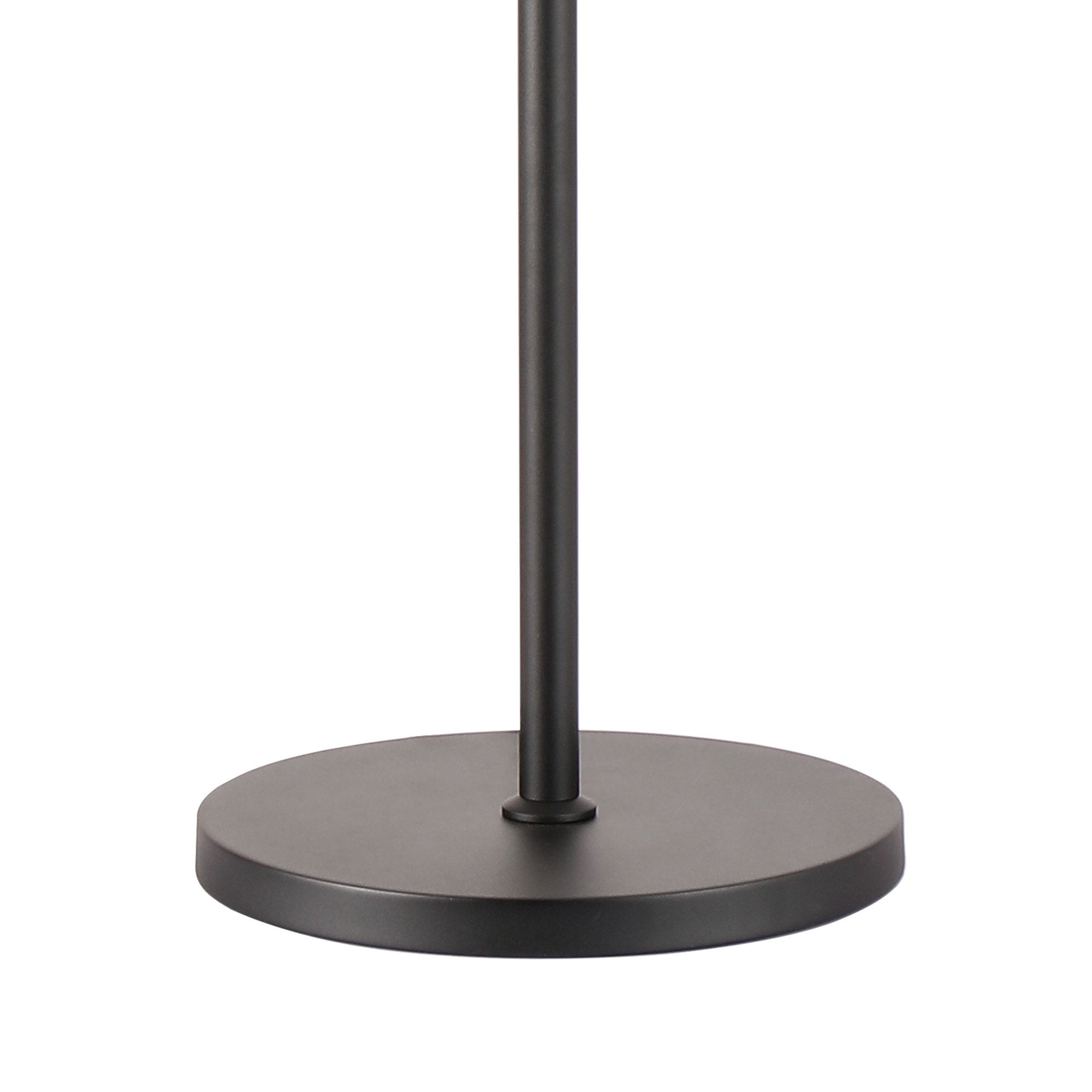 Fabula Farnley 8 Light Floor Lamp - Satin Black & Amber Glass