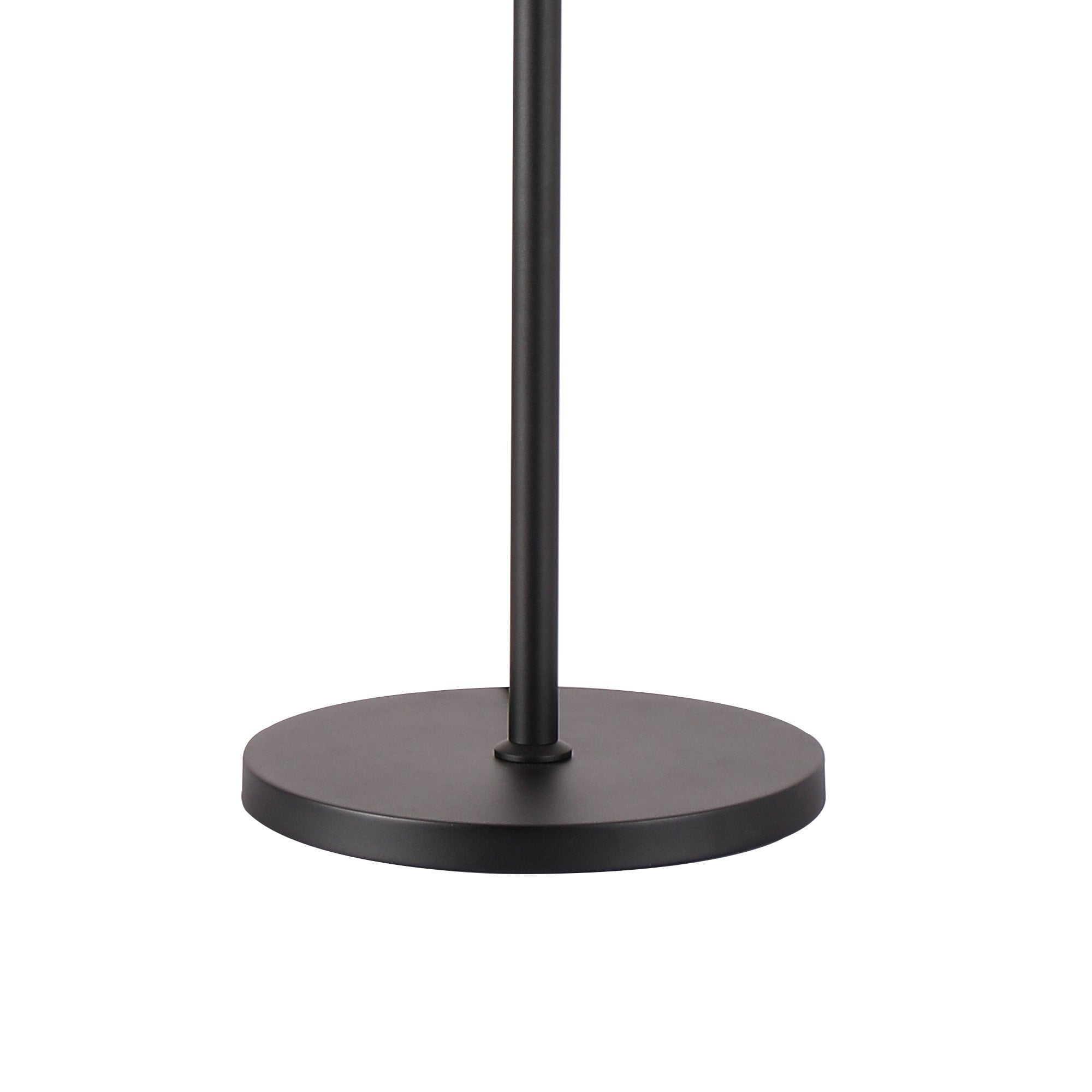Fabula Farnley 8 Light Floor Lamp - Satin Black & Clear Glass