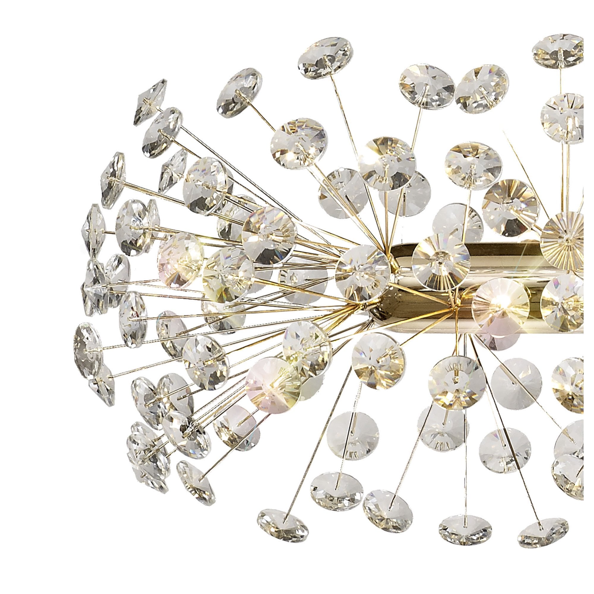 Fabula Grosvenor 10 Light Oblong Linear Pendant - French Gold & Crystal