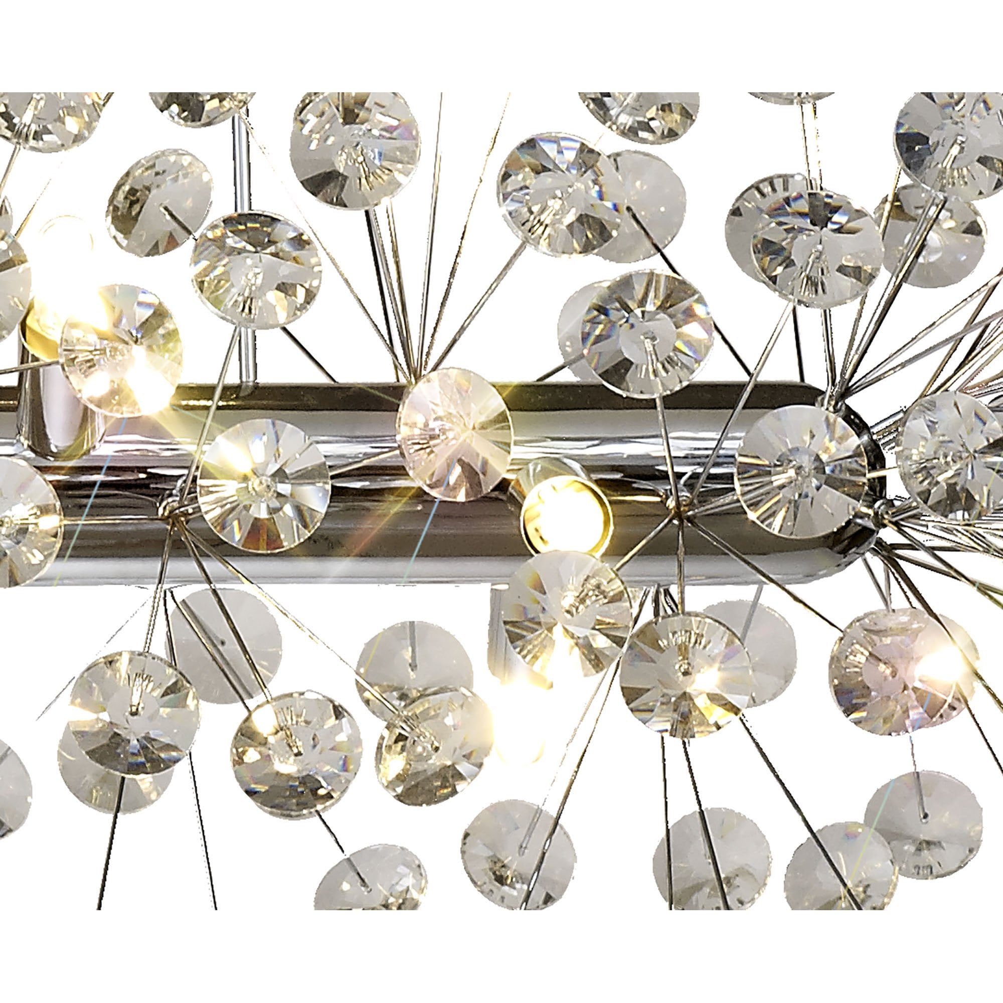 Fabula Grosvenor 10 Light Oblong Linear Pendant - Polished Chrome & Crystal