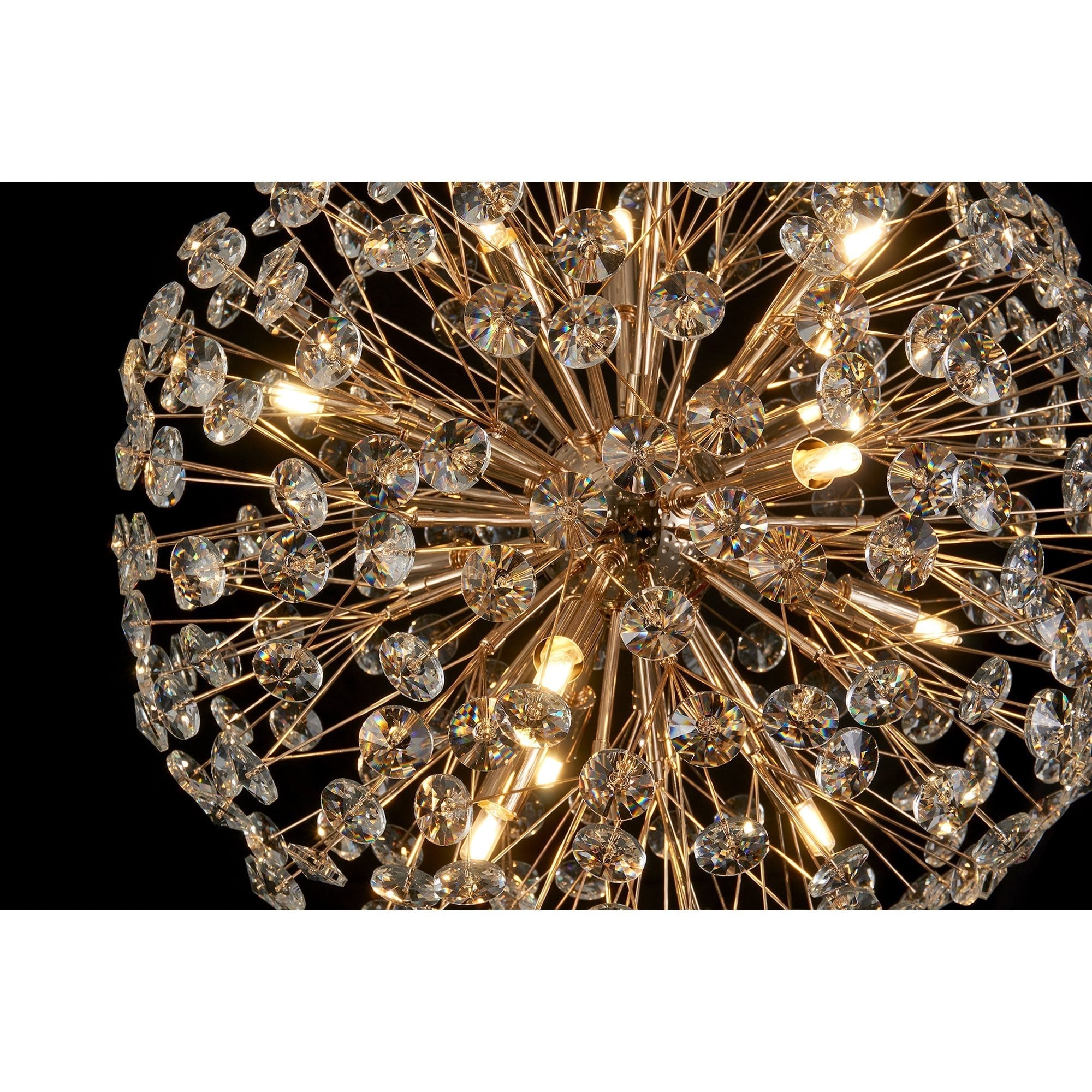 Fabula Grosvenor 12 Light Spherical Pendant - French Gold & Crystal