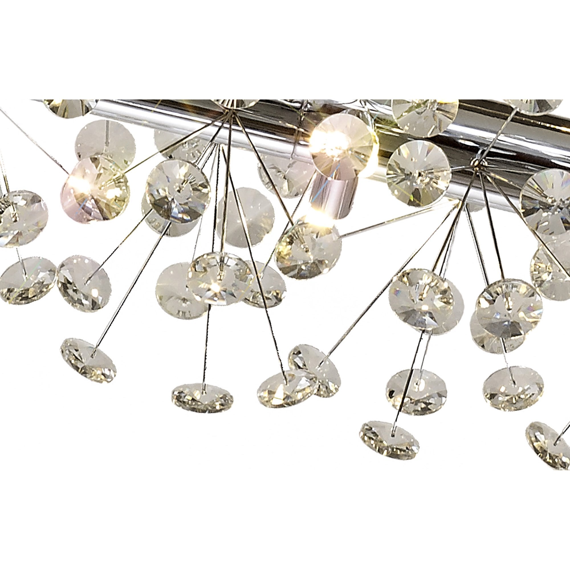Fabula Grosvenor 14 Light Oblong Linear Pendant - Polished Chrome & Crystal