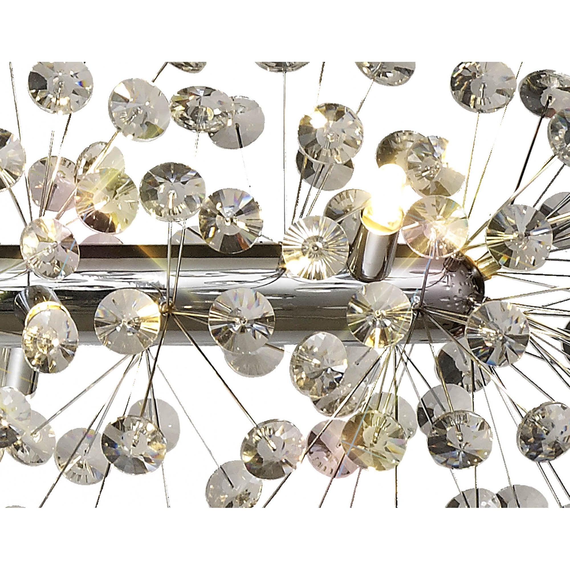 Fabula Grosvenor 14 Light Oblong Linear Pendant - Polished Chrome & Crystal