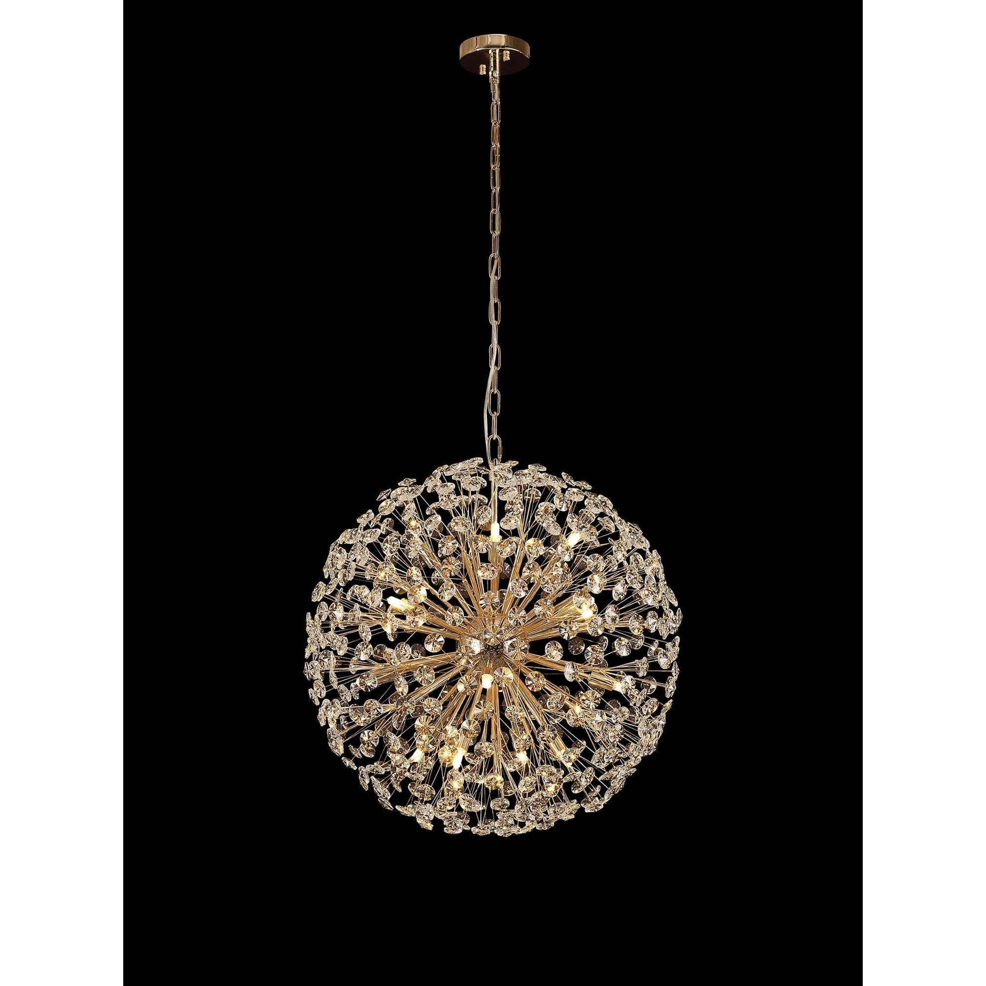 Fabula Grosvenor 16 Light Spherical Pendant - French Gold & Crystal