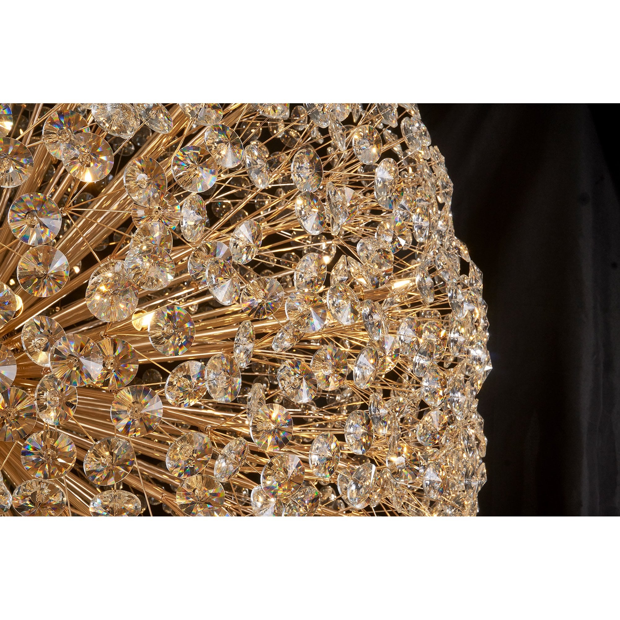 Fabula Grosvenor 16 Light Spherical Pendant - French Gold & Crystal