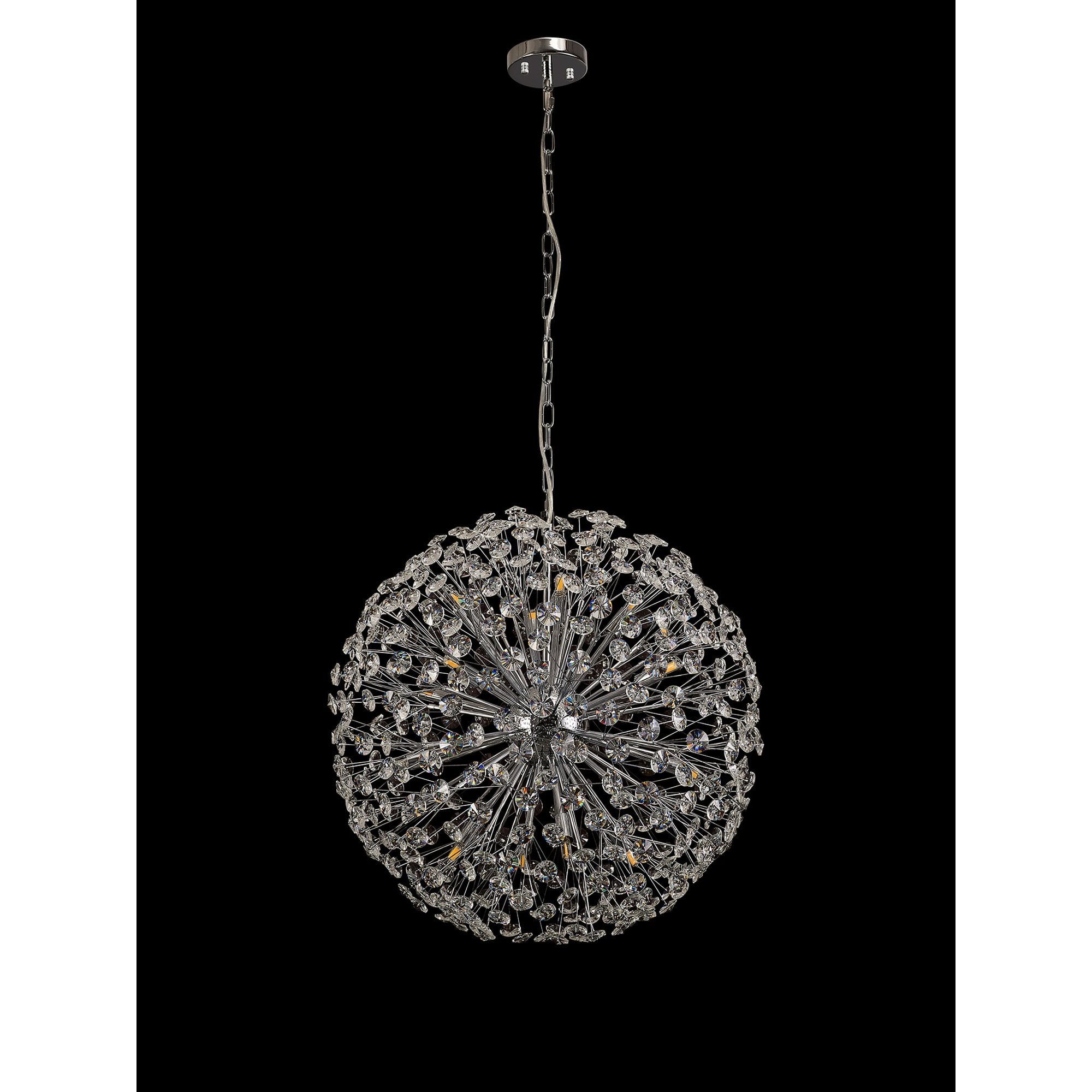 Fabula Grosvenor 16 Light Spherical Pendant - Polished Chrome & Crystal