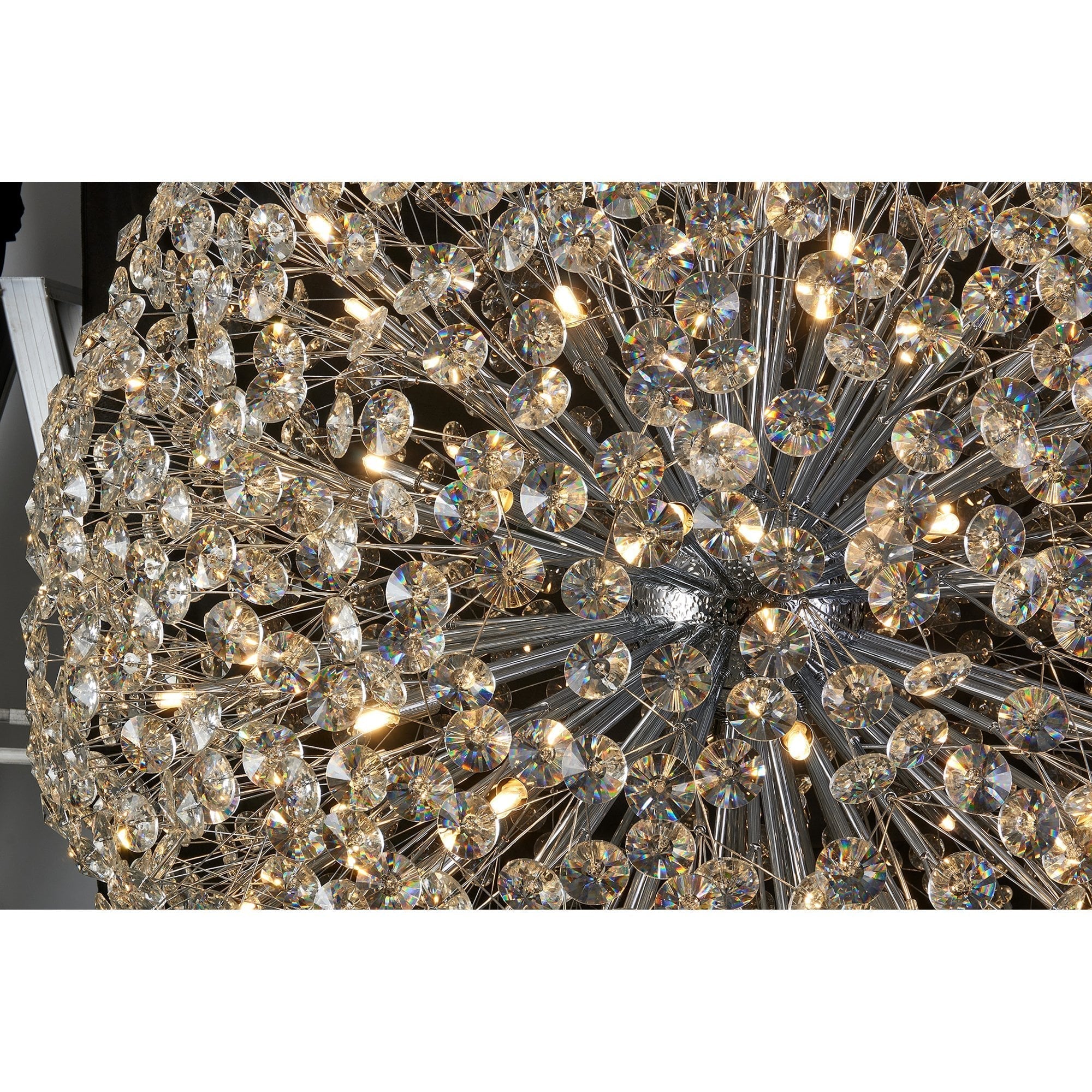 Fabula Grosvenor 16 Light Spherical Pendant - Polished Chrome & Crystal